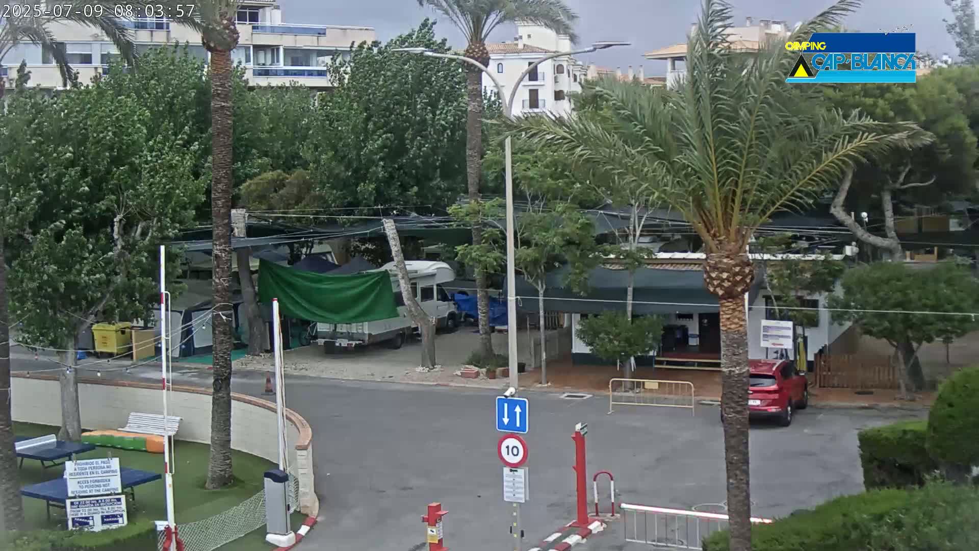 Altea, Camping Cap-Blanch Entrance - Alicante, Valencia, Spain