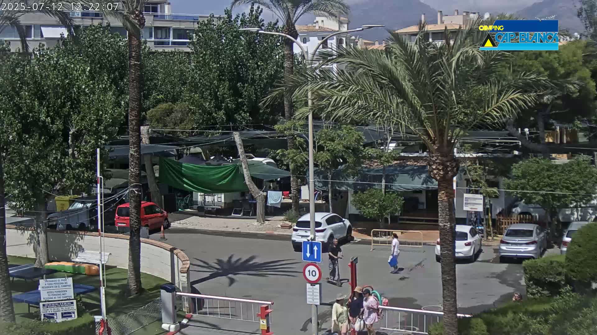 Altea, Camping Cap-Blanch Entrance - Alicante, Valencia, Spain