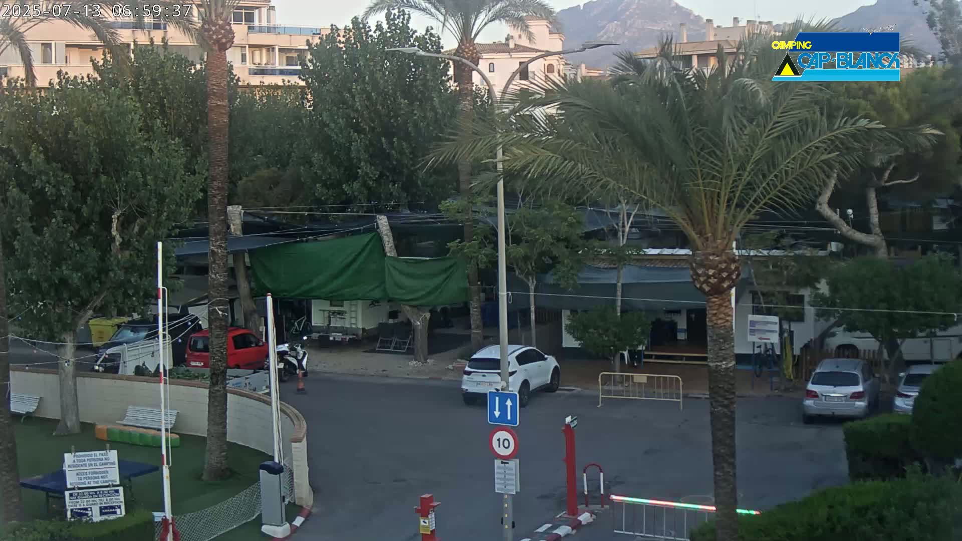 Altea, Camping Cap-Blanch Entrance - Alicante, Valencia, Spain
