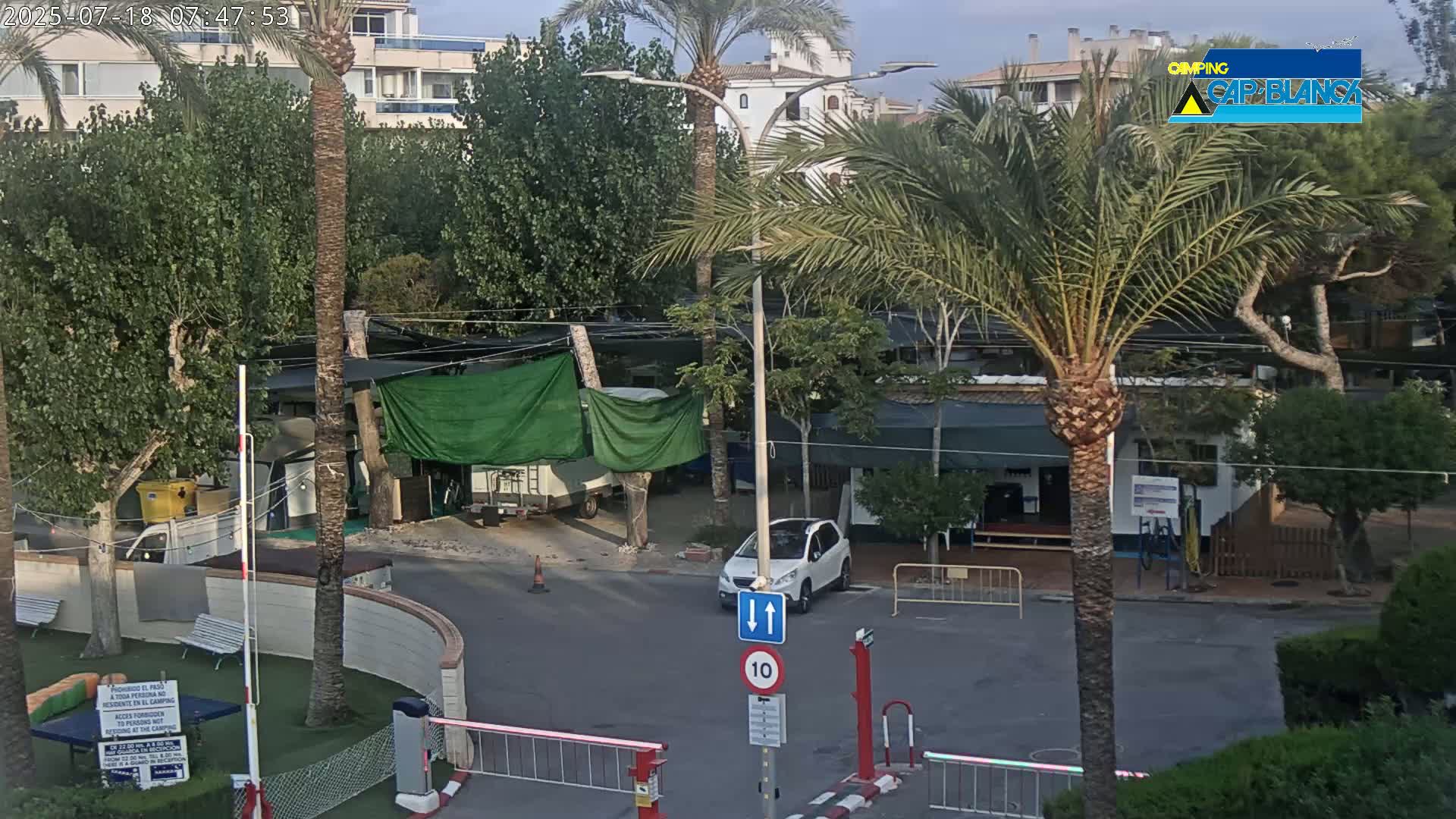 Altea, Camping Cap-Blanch Entrance - Alicante, Valencia, Spain