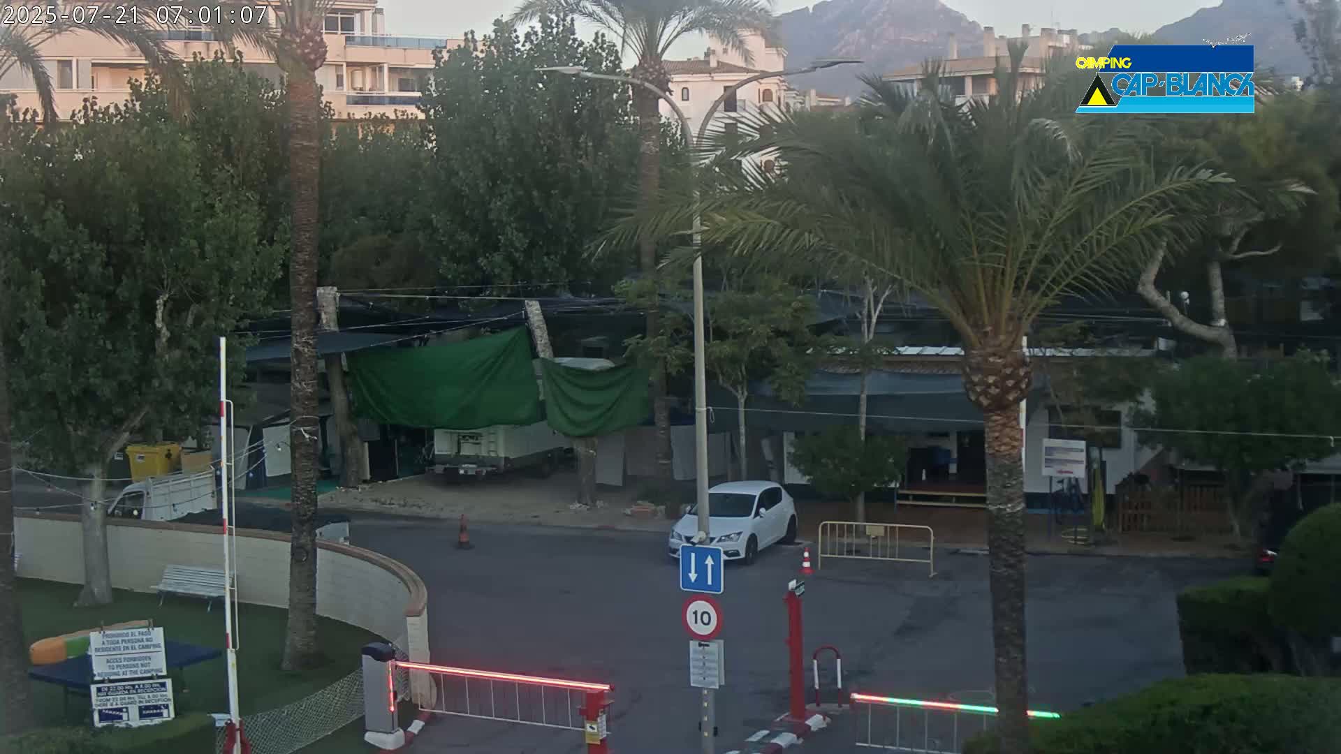 Altea, Camping Cap-Blanch Entrance - Alicante, Valencia, Spain