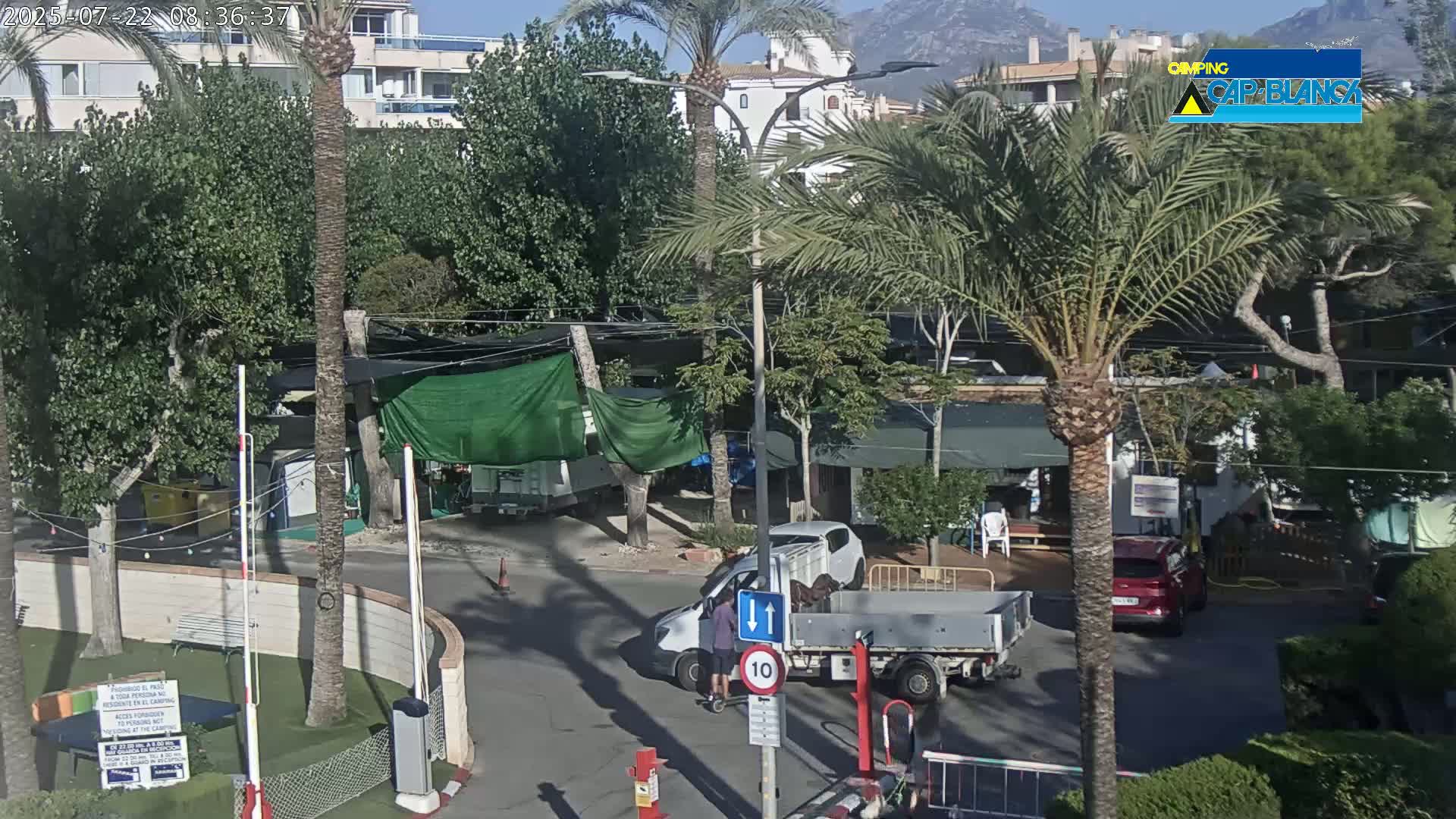 Altea, Camping Cap-Blanch Entrance - Alicante, Valencia, Spain