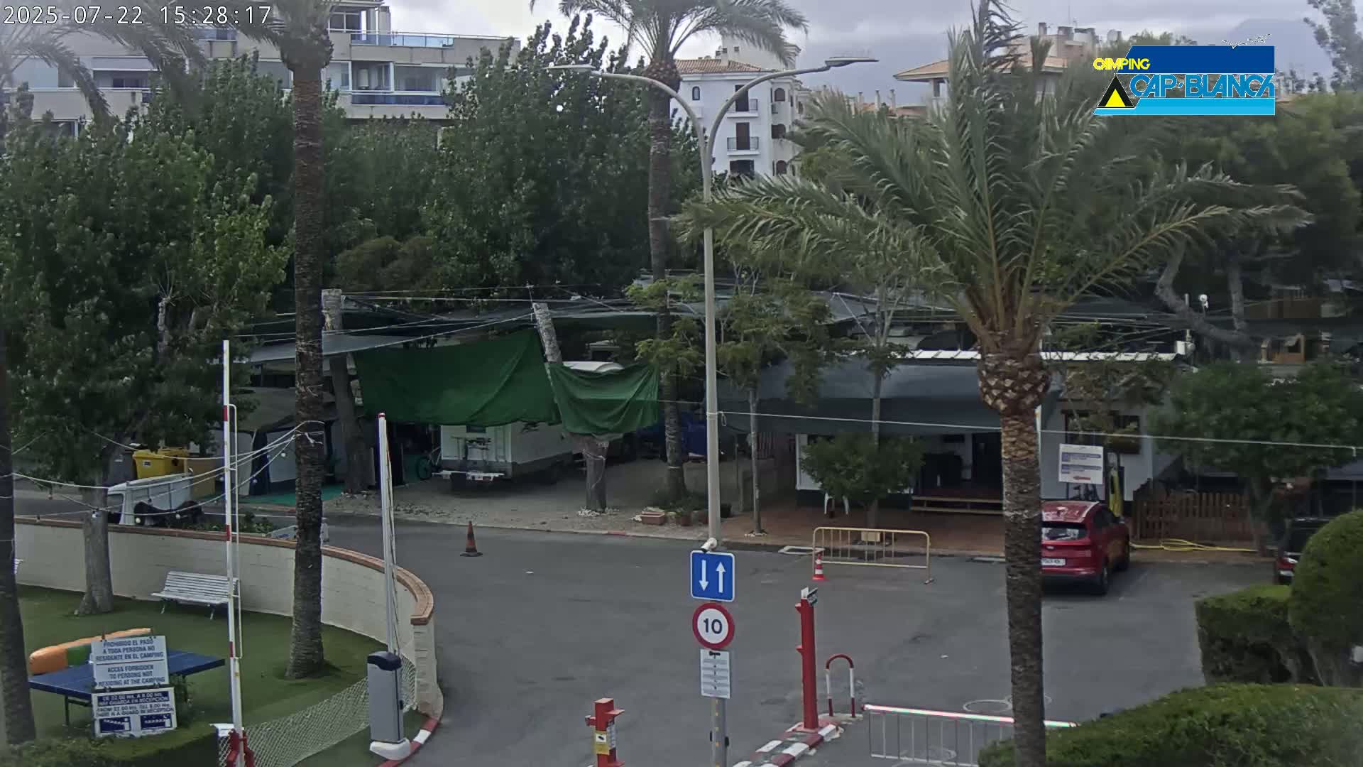 Altea, Camping Cap-Blanch Entrance - Alicante, Valencia, Spain