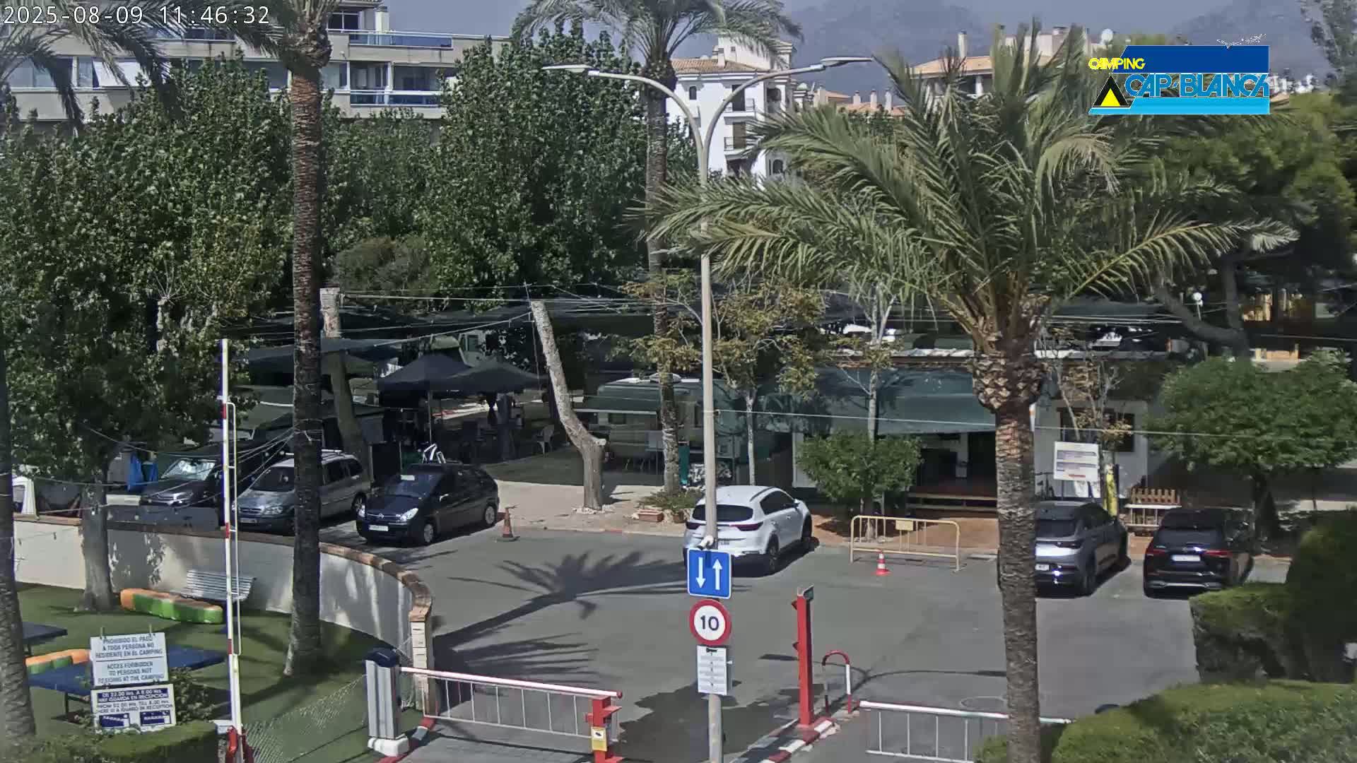 Altea, Camping Cap-Blanch Entrance - Alicante, Valencia, Spain