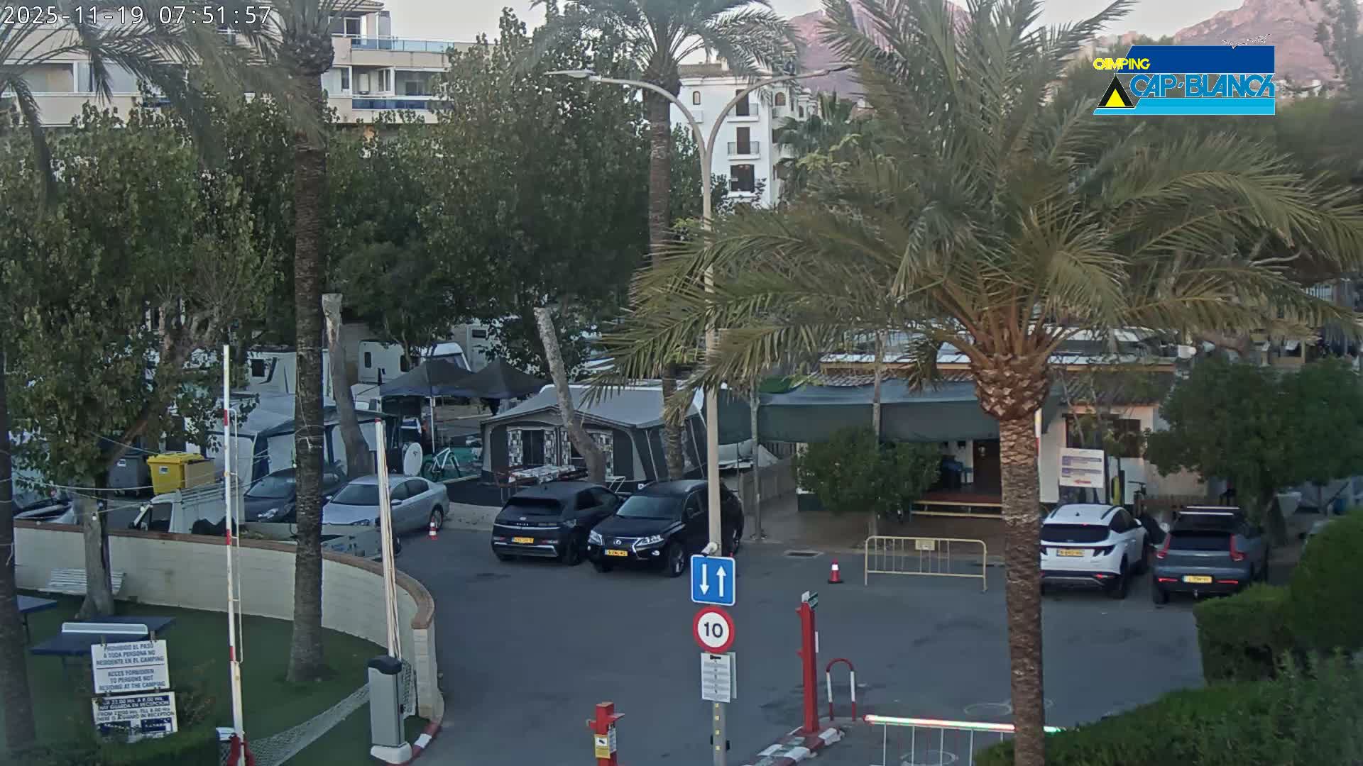 Altea, Camping Cap-Blanch Entrance - Alicante, Valencia, Spain