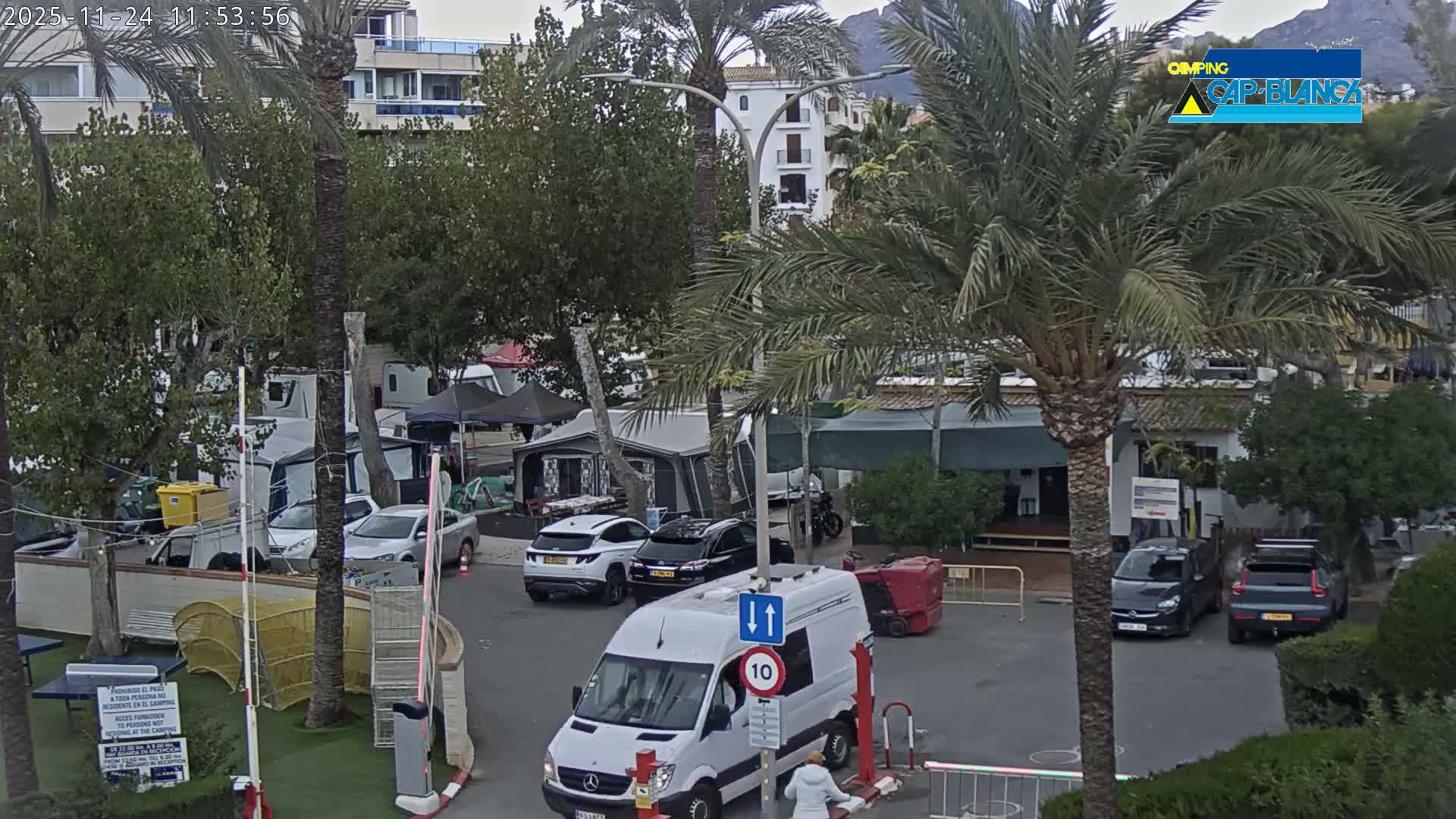 Altea, Camping Cap-Blanch Entrance - Alicante, Valencia, Spain