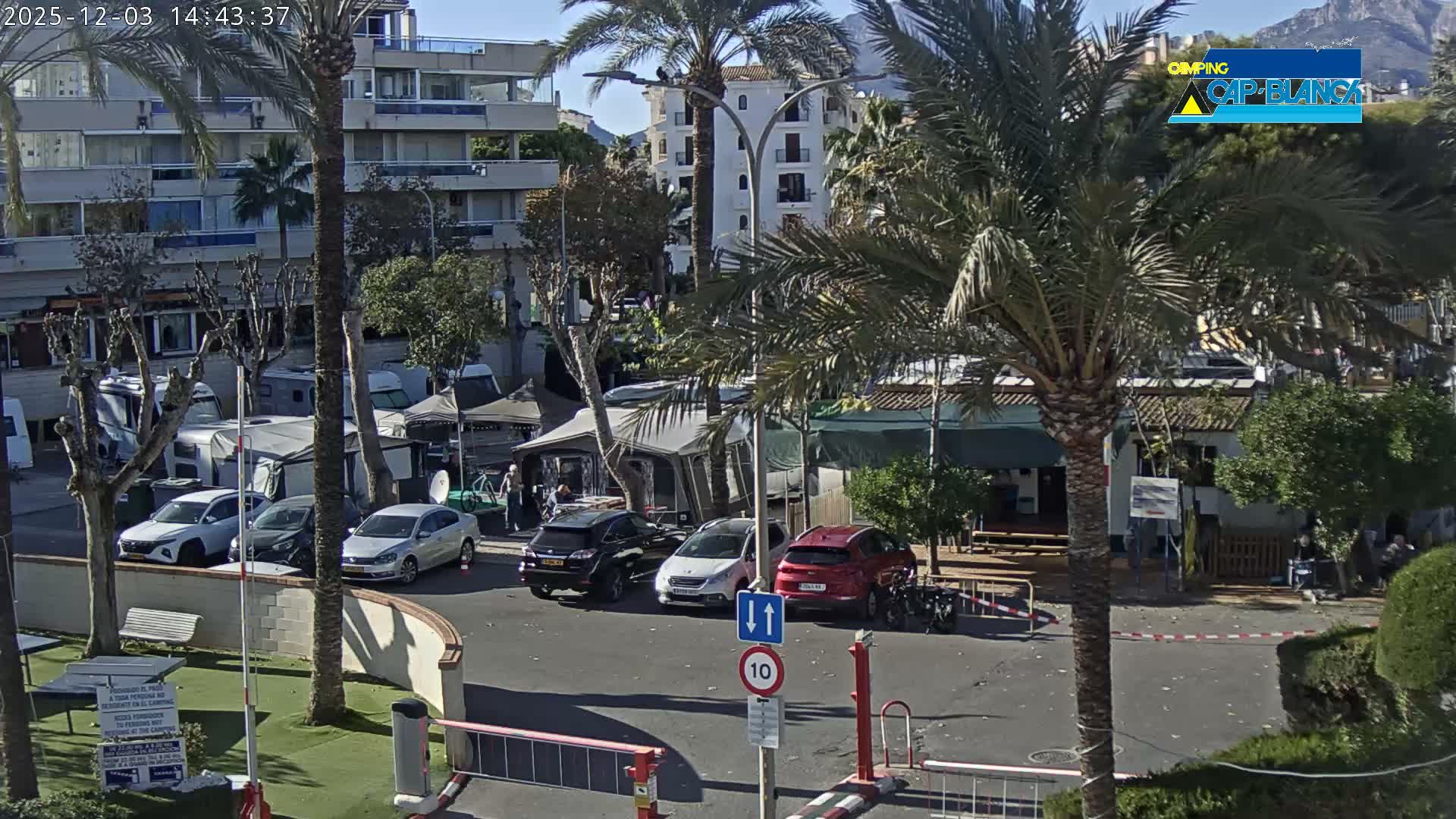 Altea, Camping Cap-Blanch Entrance - Alicante, Valencia, Spain