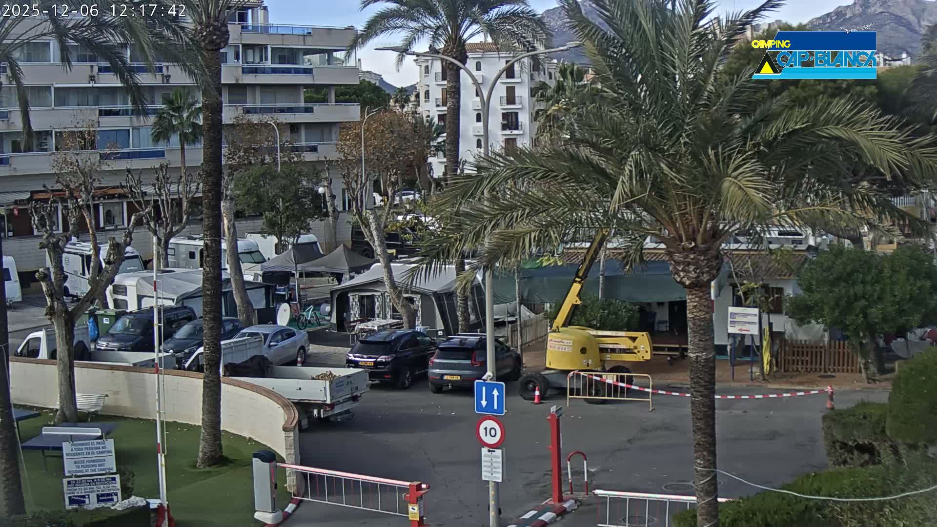 Altea, Camping Cap-Blanch Entrance - Alicante, Valencia, Spain