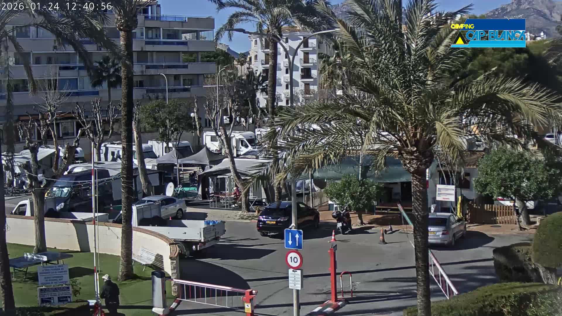 Altea, Camping Cap-Blanch Entrance - Alicante, Valencia, Spain