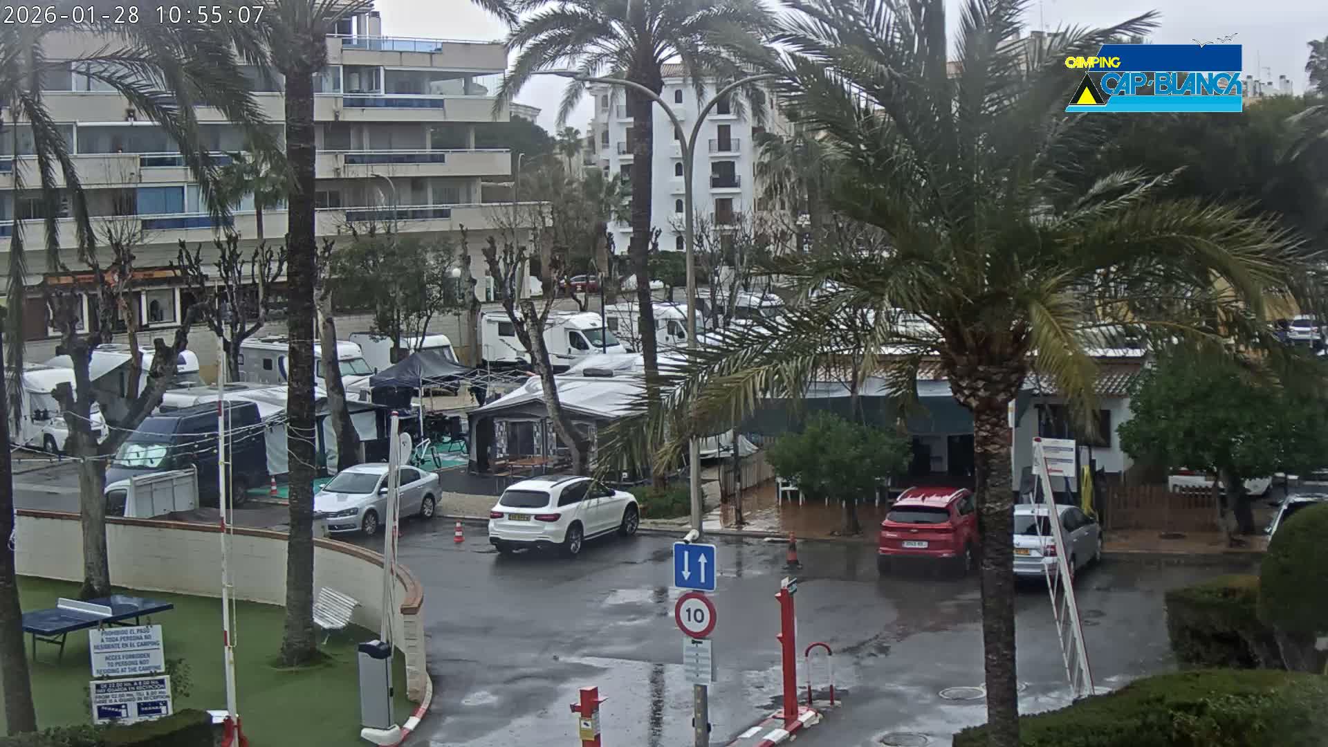 Altea, Camping Cap-Blanch Entrance - Alicante, Valencia, Spain