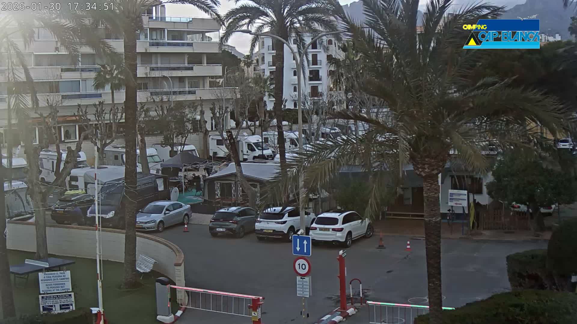 Altea, Camping Cap-Blanch Entrance - Alicante, Valencia, Spain
