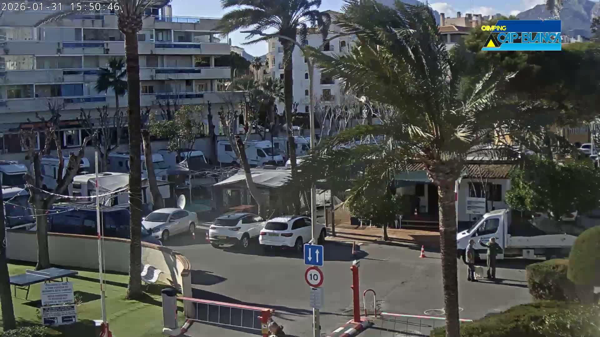 Altea, Camping Cap-Blanch Entrance - Alicante, Valencia, Spain