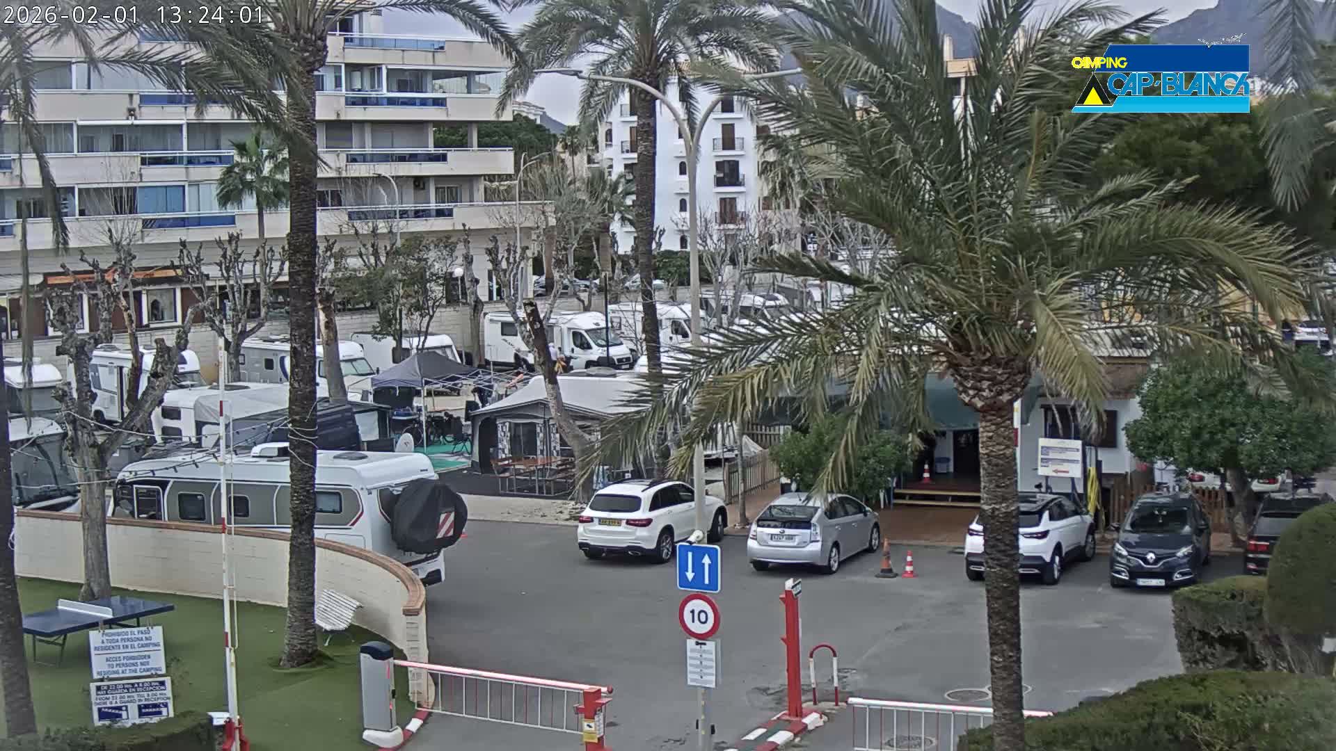 Altea, Camping Cap-Blanch Entrance - Alicante, Valencia, Spain