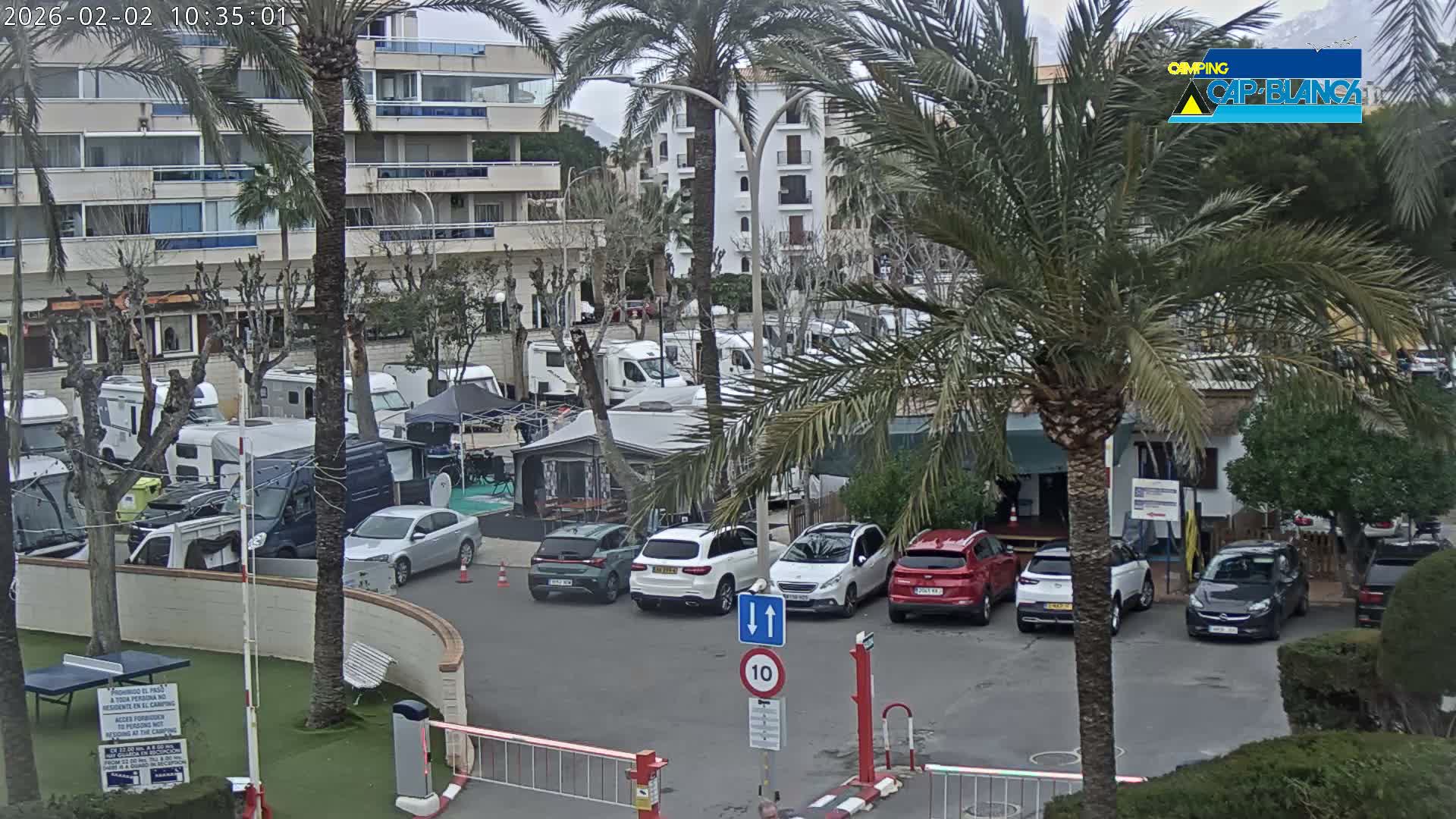 Altea, Camping Cap-Blanch Entrance - Alicante, Valencia, Spain