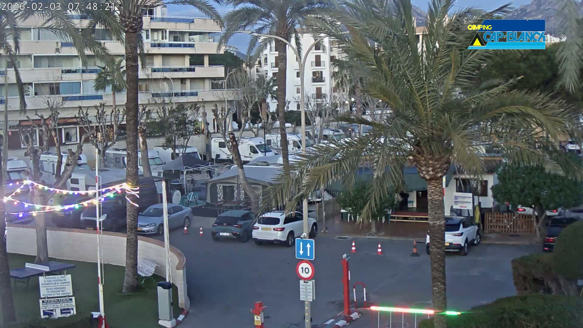 Altea, Camping Cap-Blanch Entrance - Alicante, Valencia, Spain