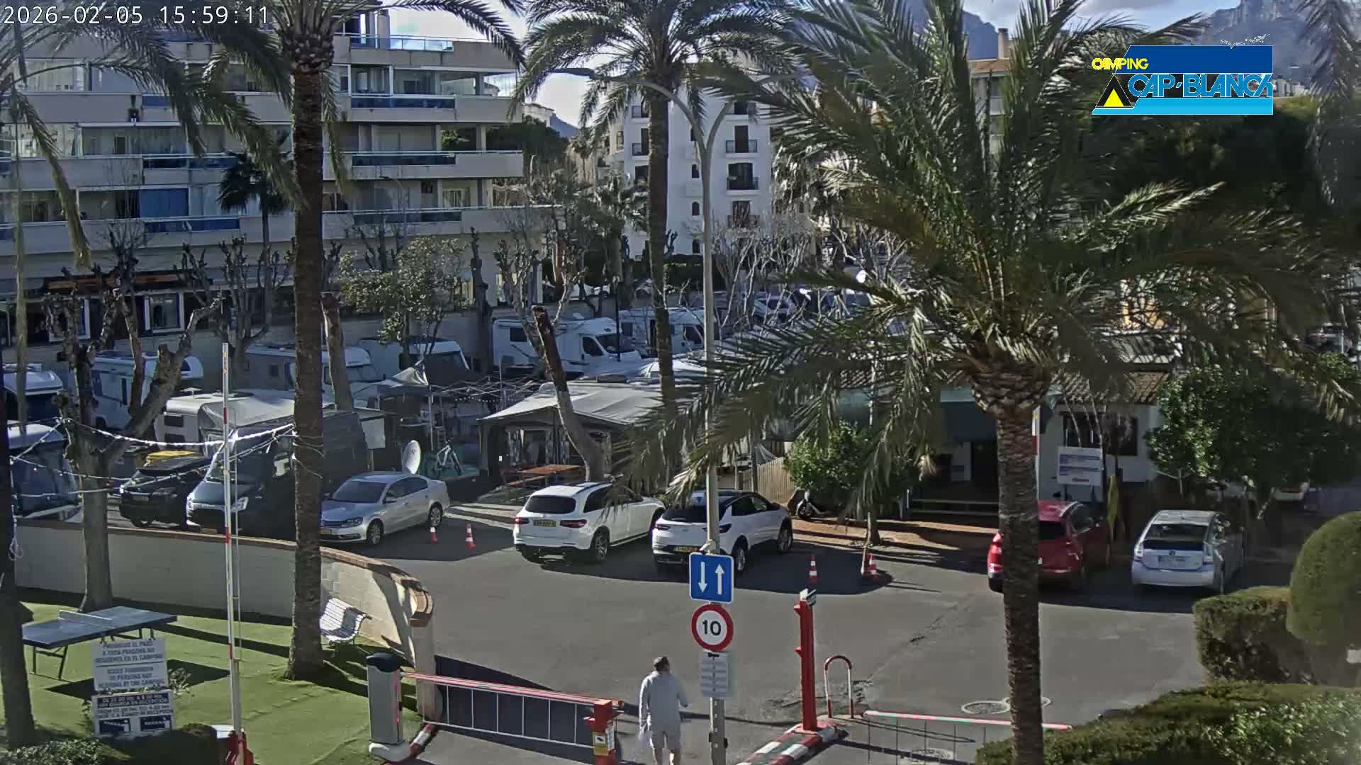 Altea, Camping Cap-Blanch Entrance - Alicante, Valencia, Spain