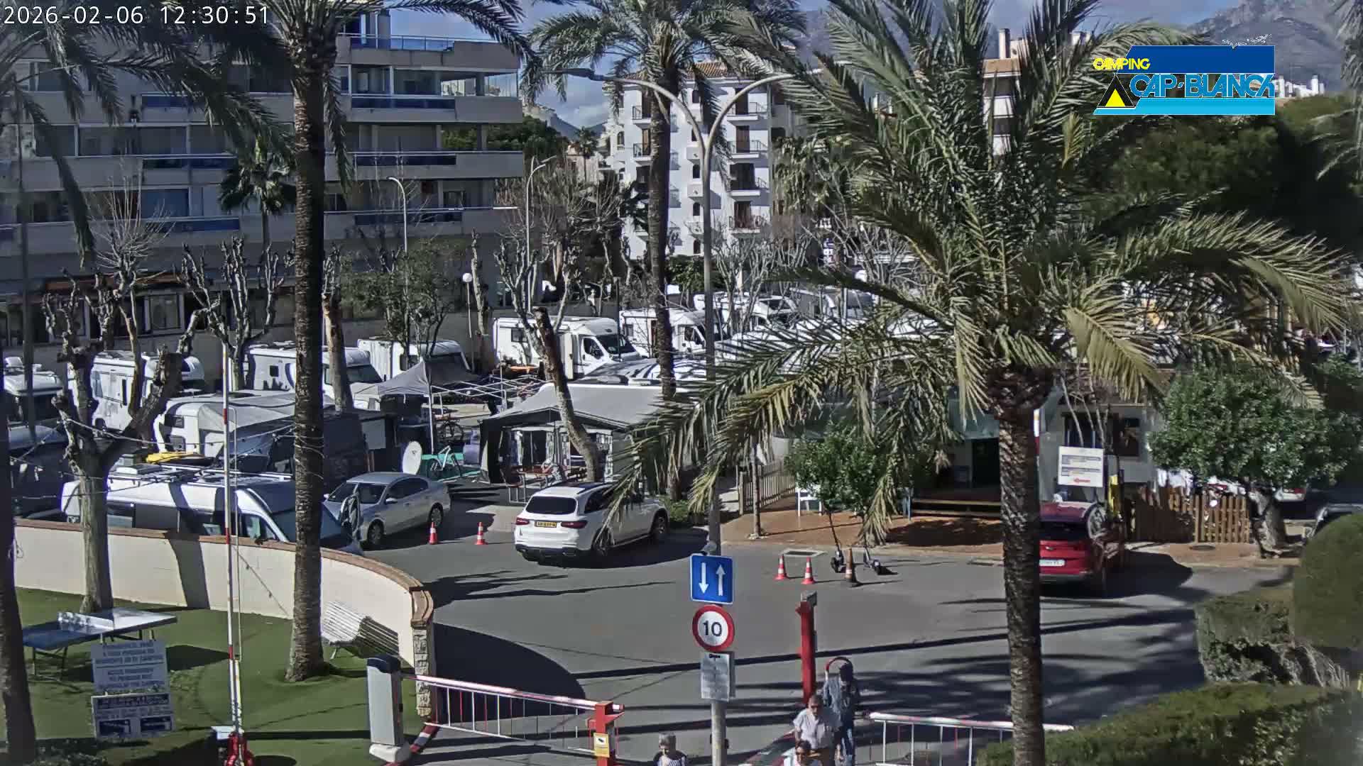 Altea, Camping Cap-Blanch Entrance - Alicante, Valencia, Spain