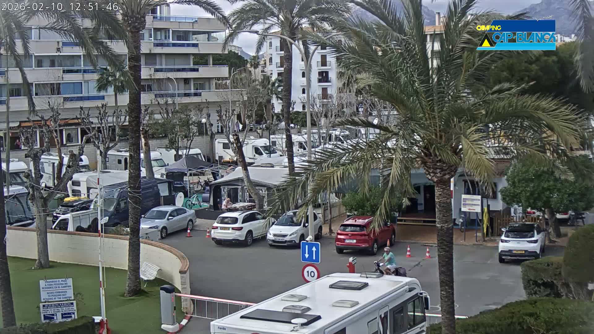 Altea, Camping Cap-Blanch Entrance - Alicante, Valencia, Spain