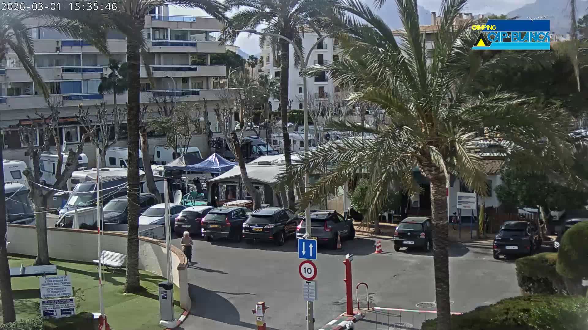 Altea, Camping Cap-Blanch Entrance - Alicante, Valencia, Spain