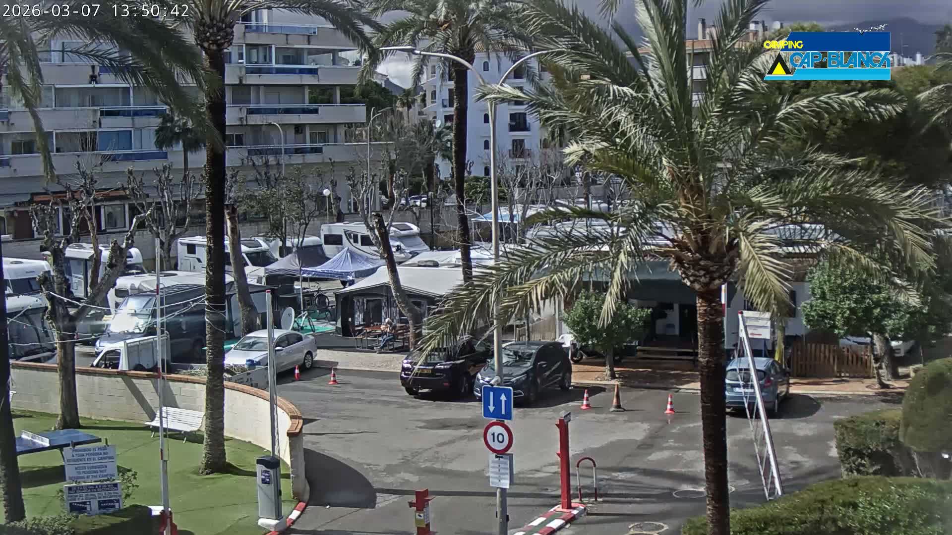 Altea, Camping Cap-Blanch Entrance - Alicante, Valencia, Spain