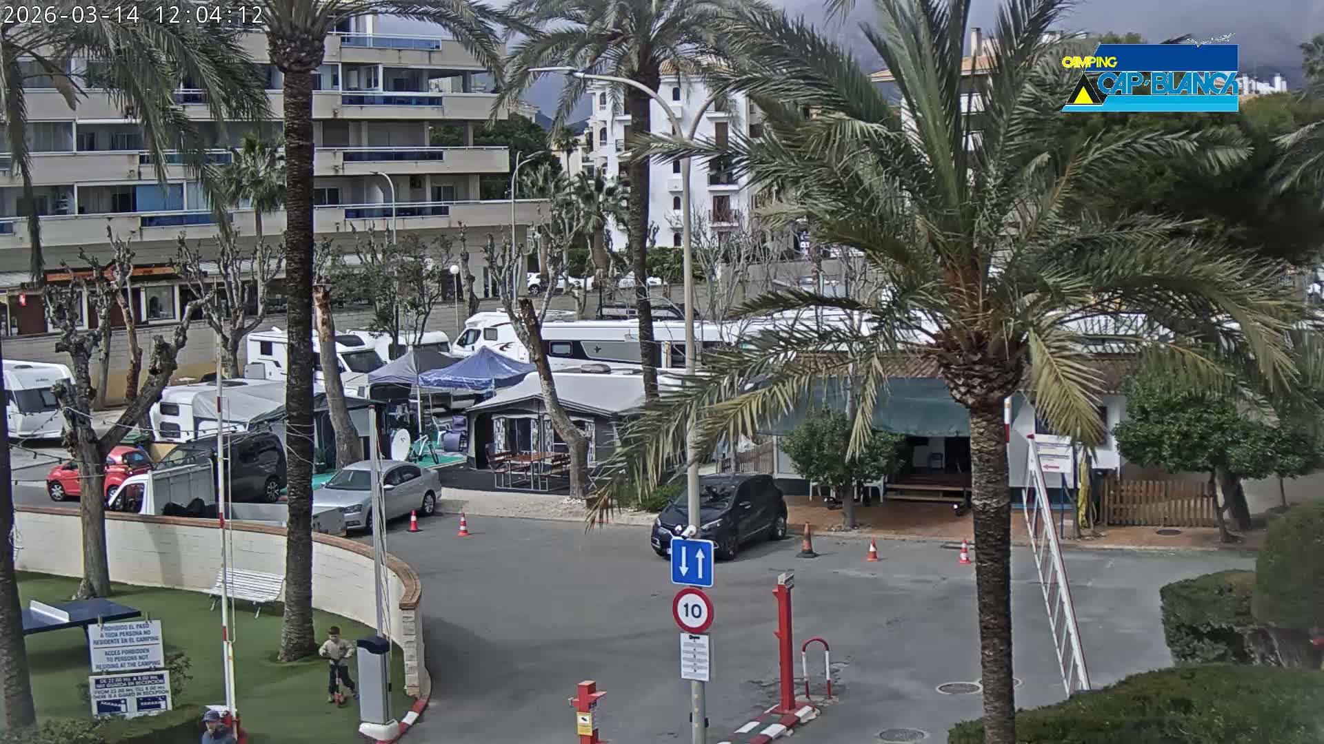 Altea, Camping Cap-Blanch Entrance - Alicante, Valencia, Spain