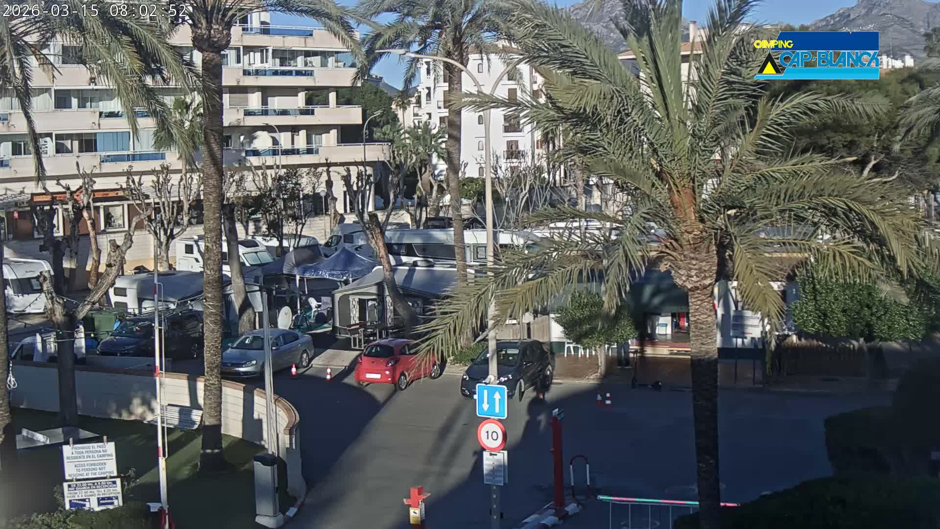 Altea, Camping Cap-Blanch Entrance - Alicante, Valencia, Spain