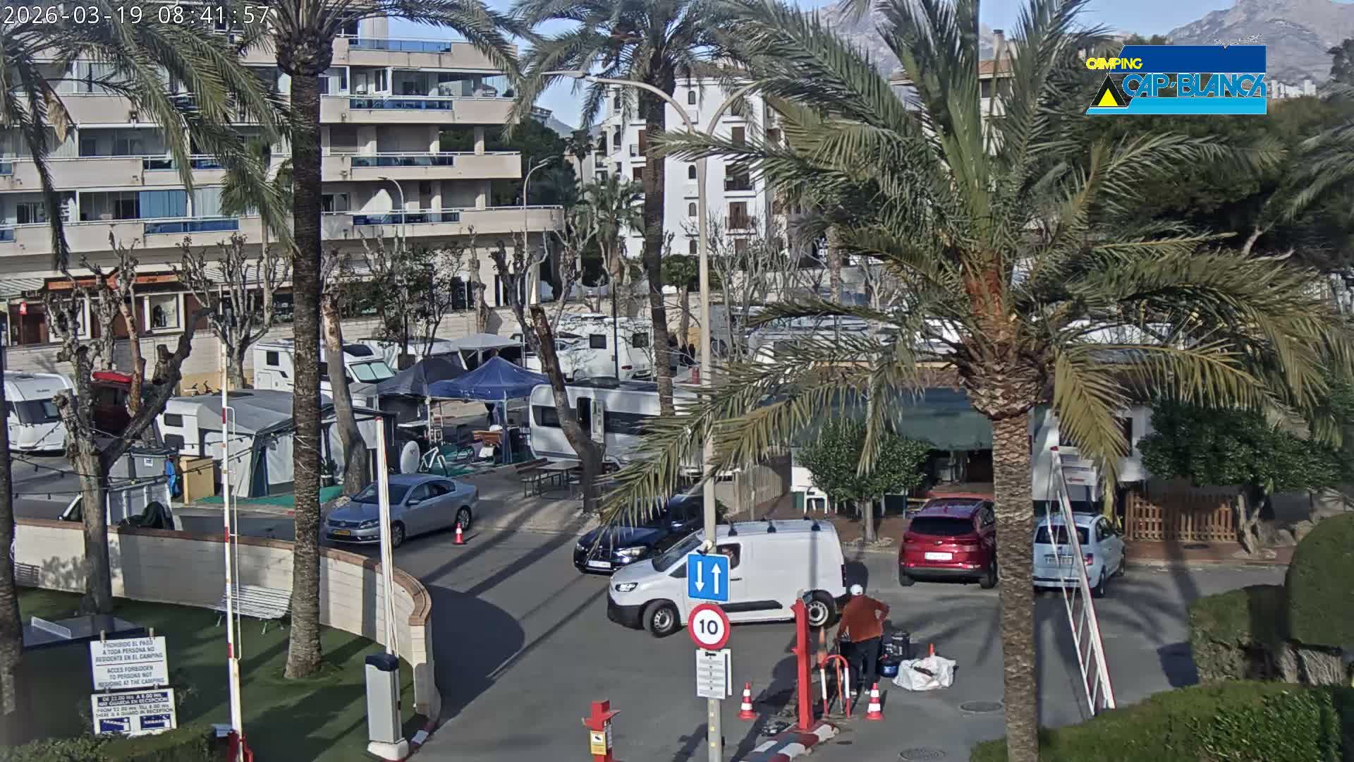 Altea, Camping Cap-Blanch Entrance - Alicante, Valencia, Spain