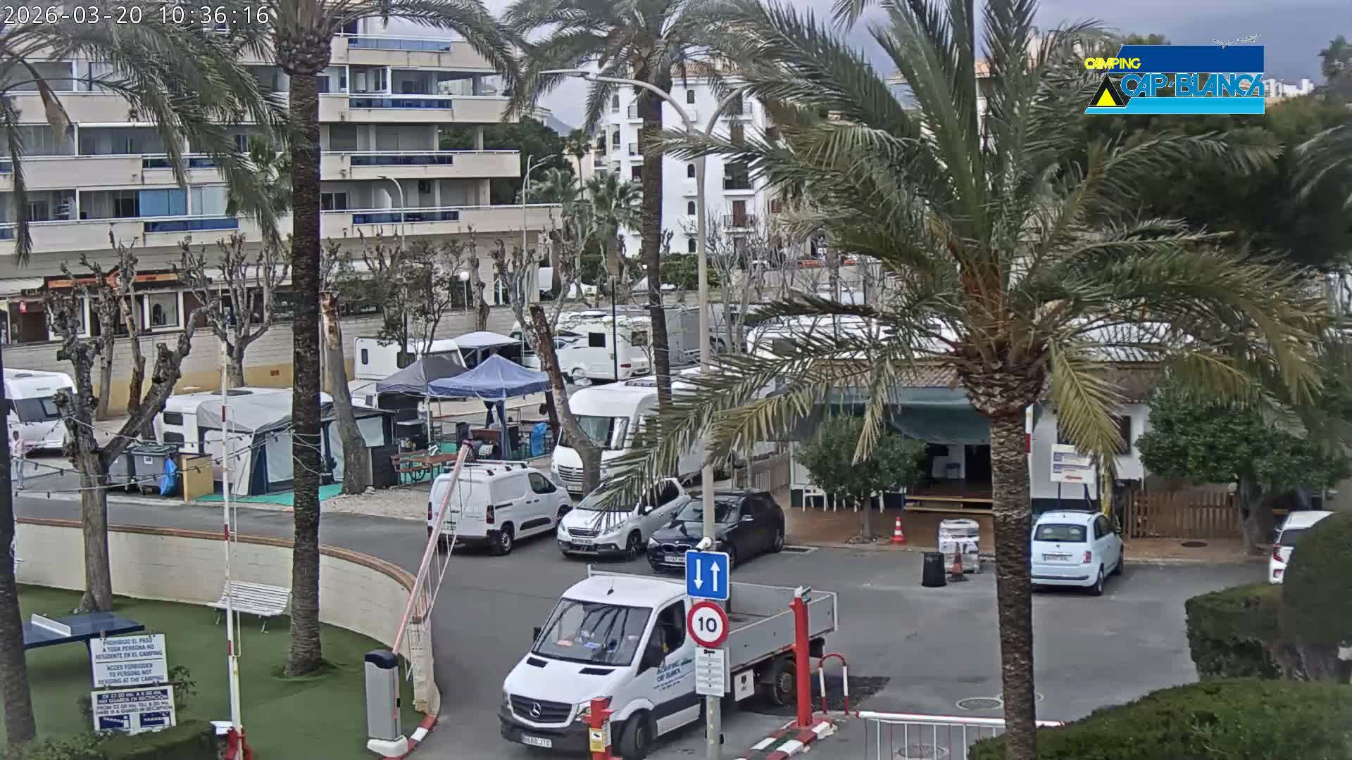 Altea, Camping Cap-Blanch Entrance - Alicante, Valencia, Spain