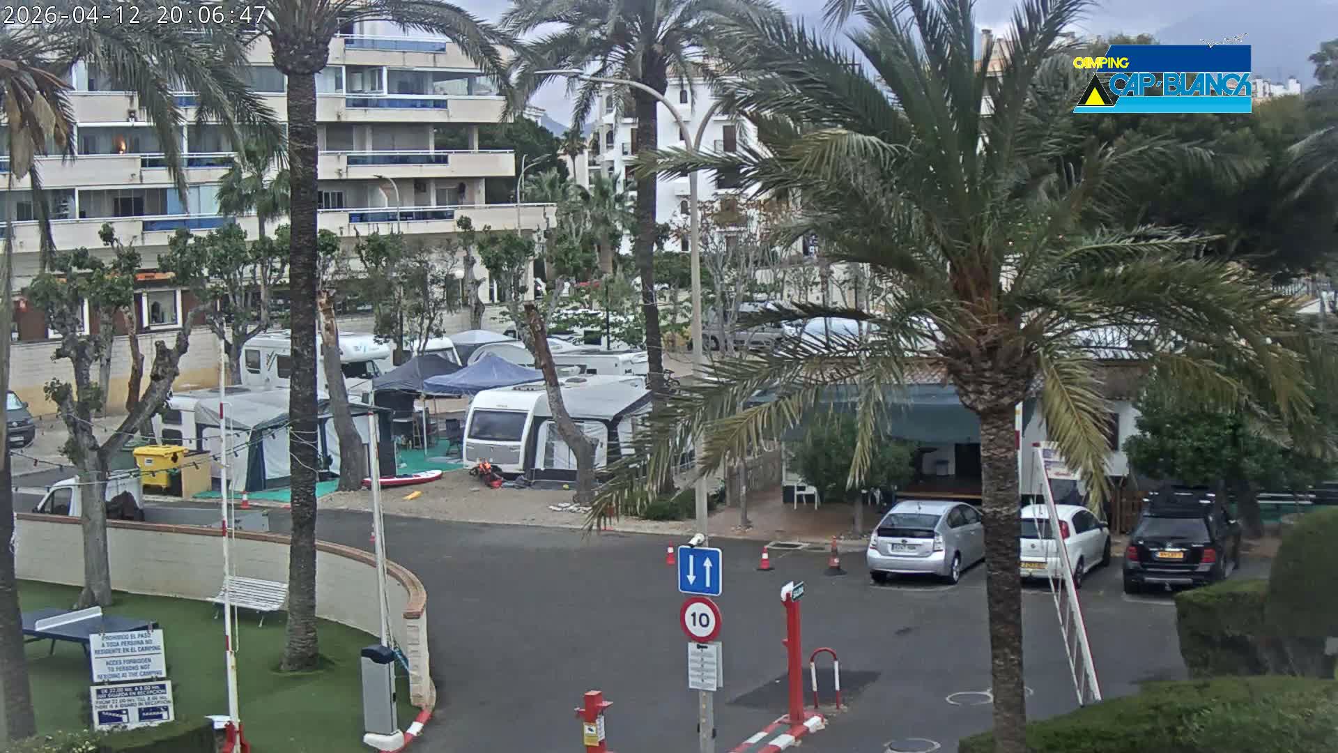 Altea, Camping Cap-Blanch Entrance - Alicante, Valencia, Spain