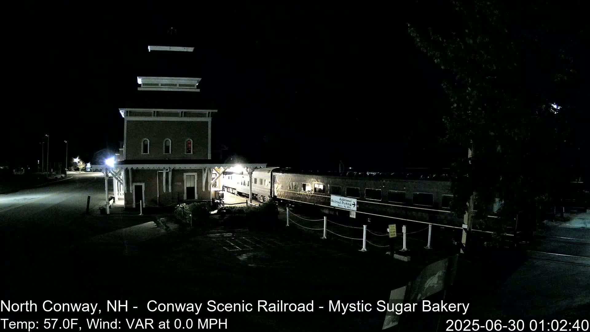 North  Conway, Conway Scenic Railroad Station Live Cam - Conway, Carroll, New Hampshire, USA