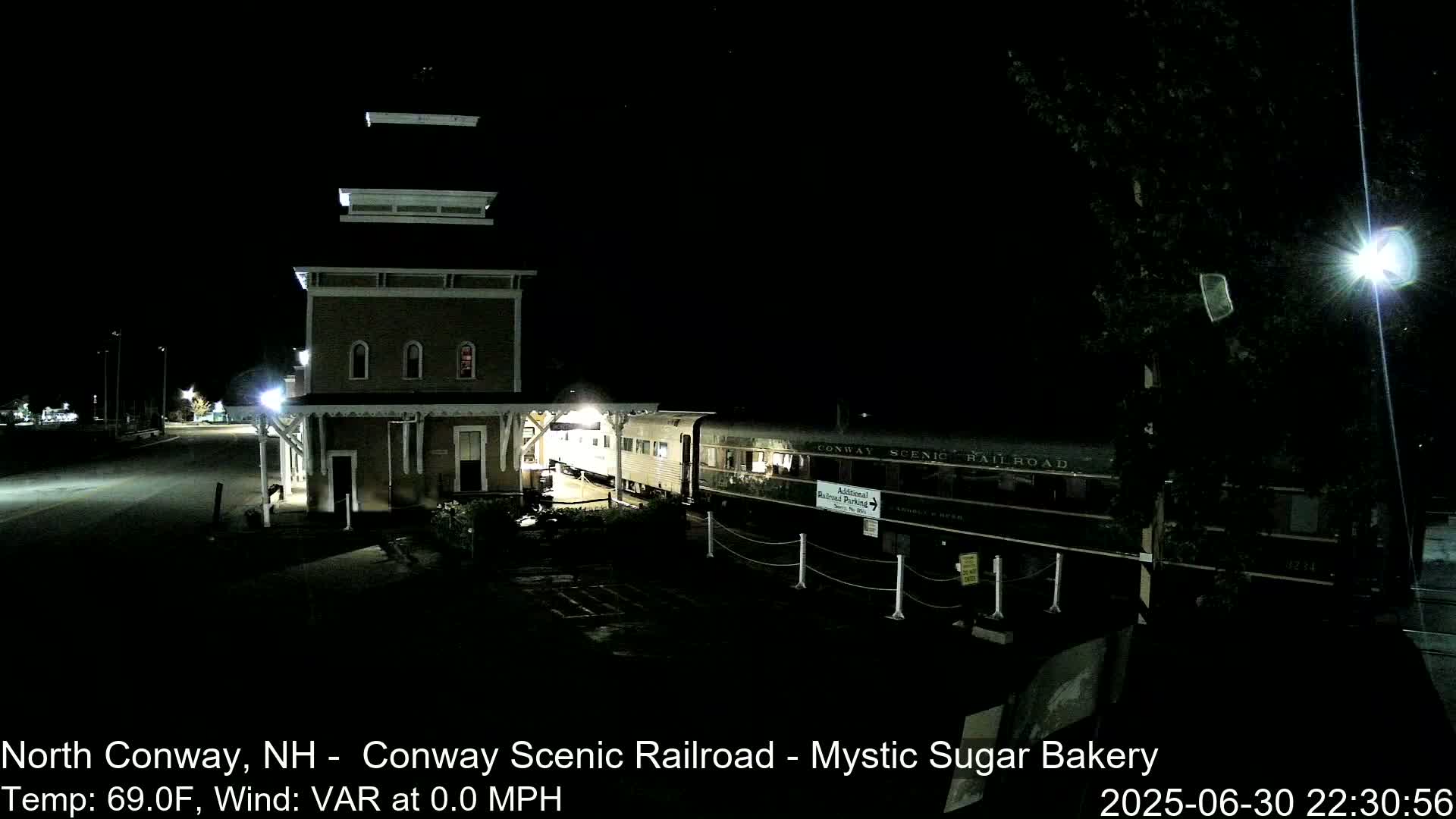 North  Conway, Conway Scenic Railroad Station Live Cam - Conway, Carroll, New Hampshire, USA