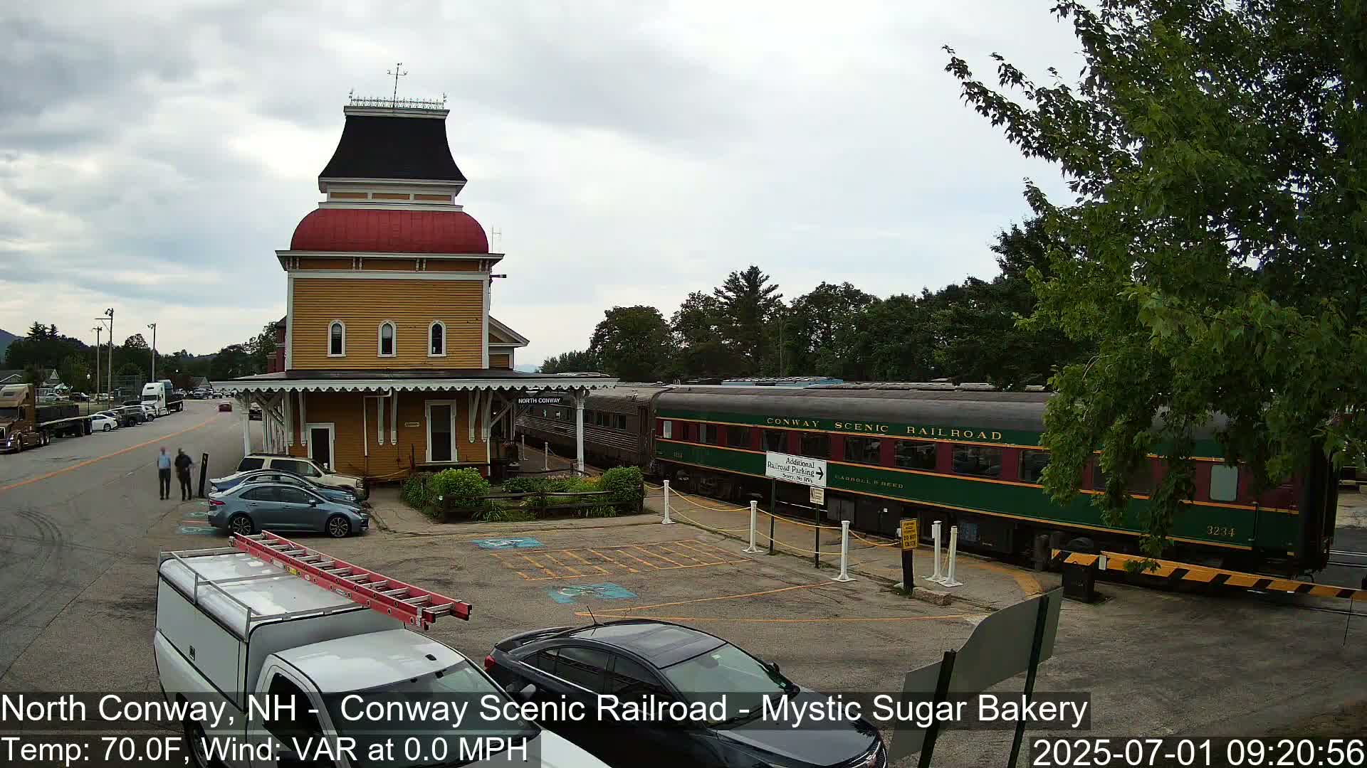 North  Conway, Conway Scenic Railroad Station Live Cam - Conway, Carroll, New Hampshire, USA