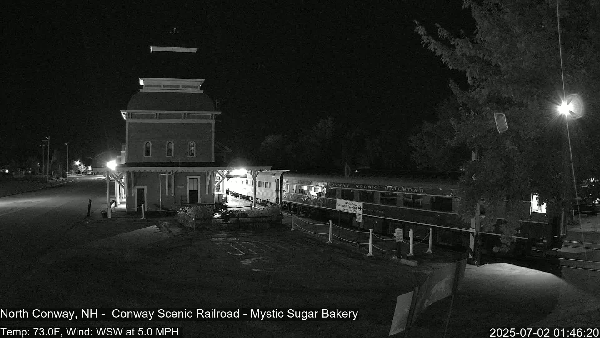 North  Conway, Conway Scenic Railroad Station Live Cam - Conway, Carroll, New Hampshire, USA