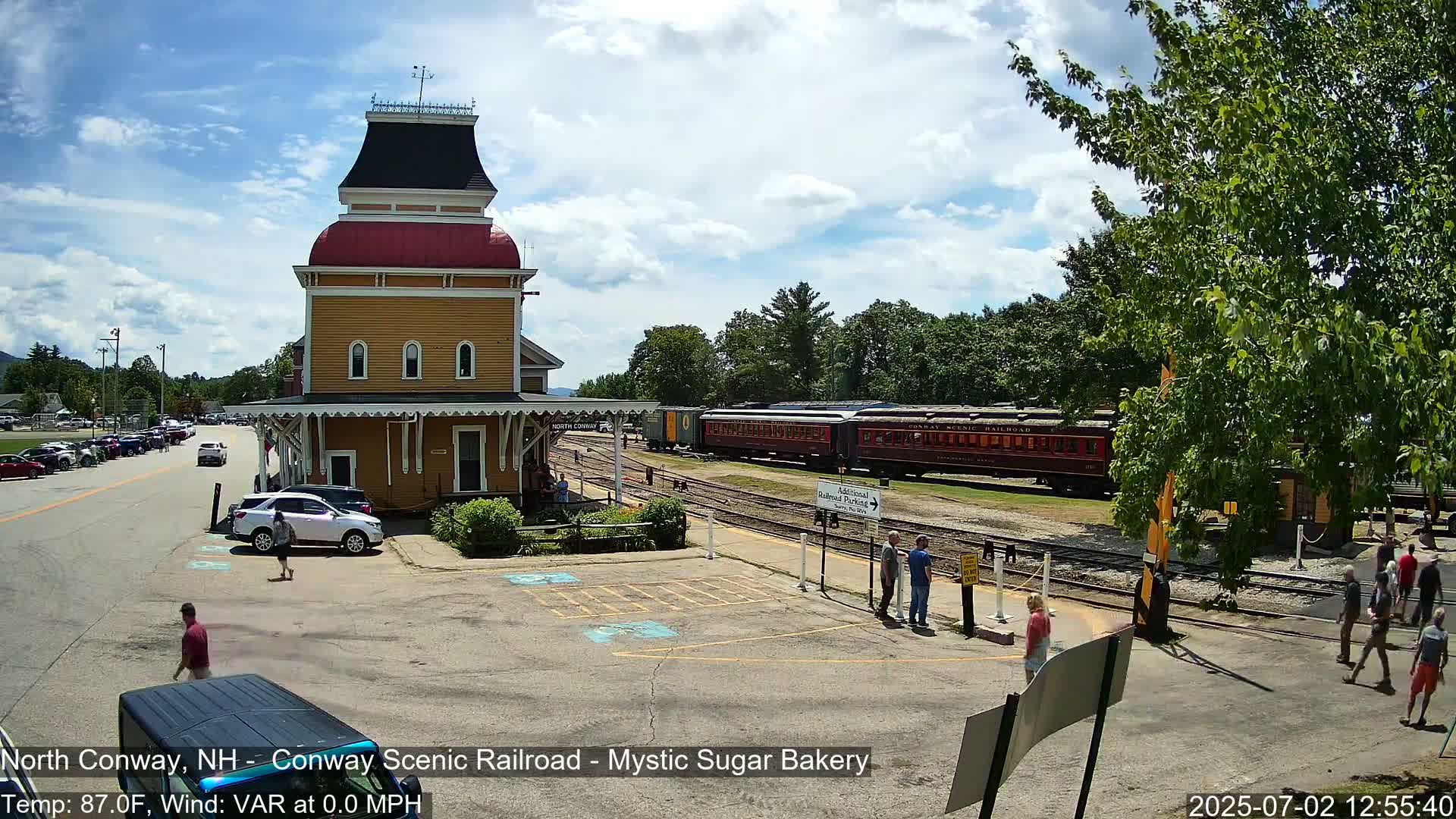 North  Conway, Conway Scenic Railroad Station Live Cam - Conway, Carroll, New Hampshire, USA