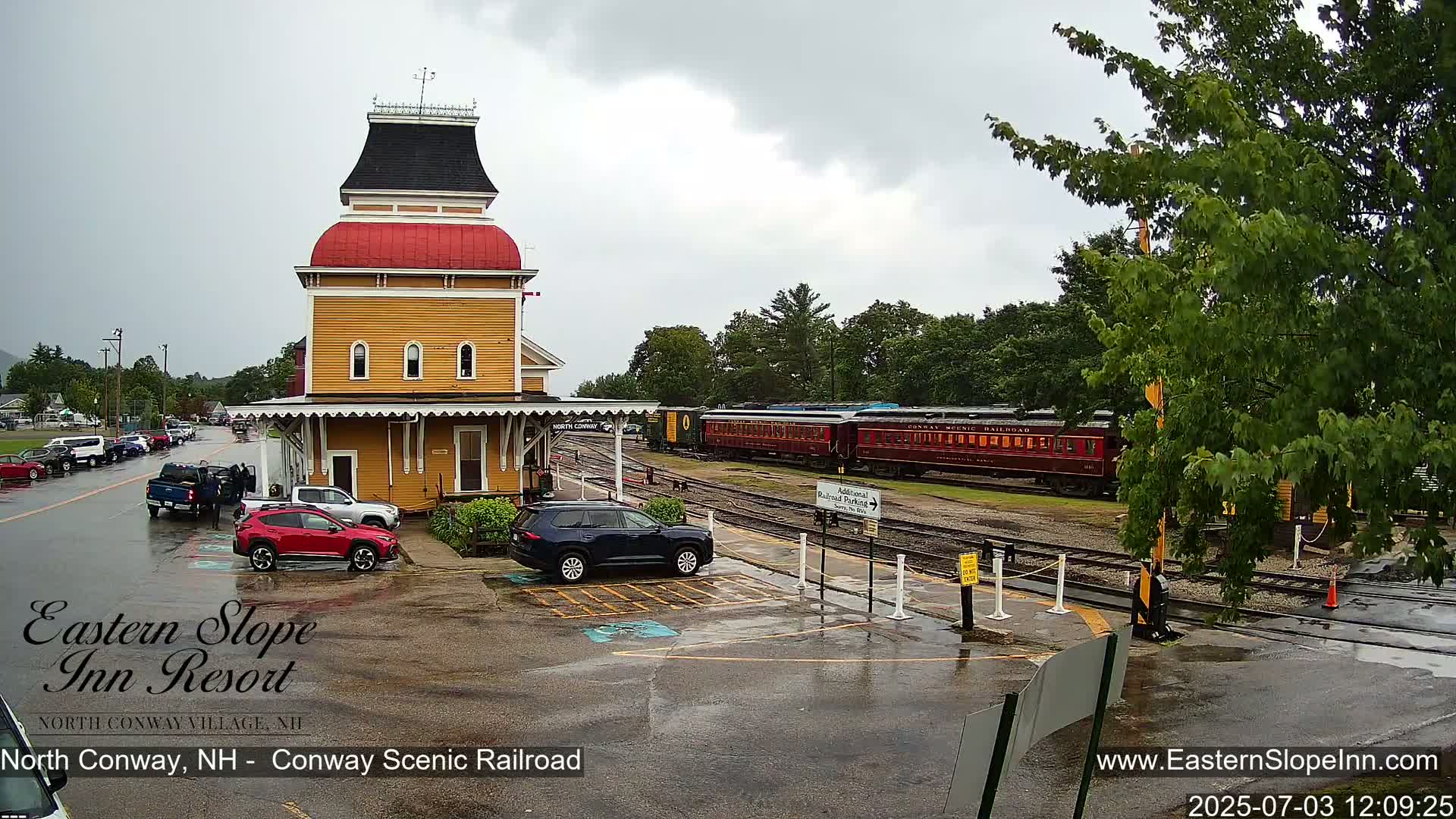 North  Conway, Conway Scenic Railroad Station Live Cam - Conway, Carroll, New Hampshire, USA