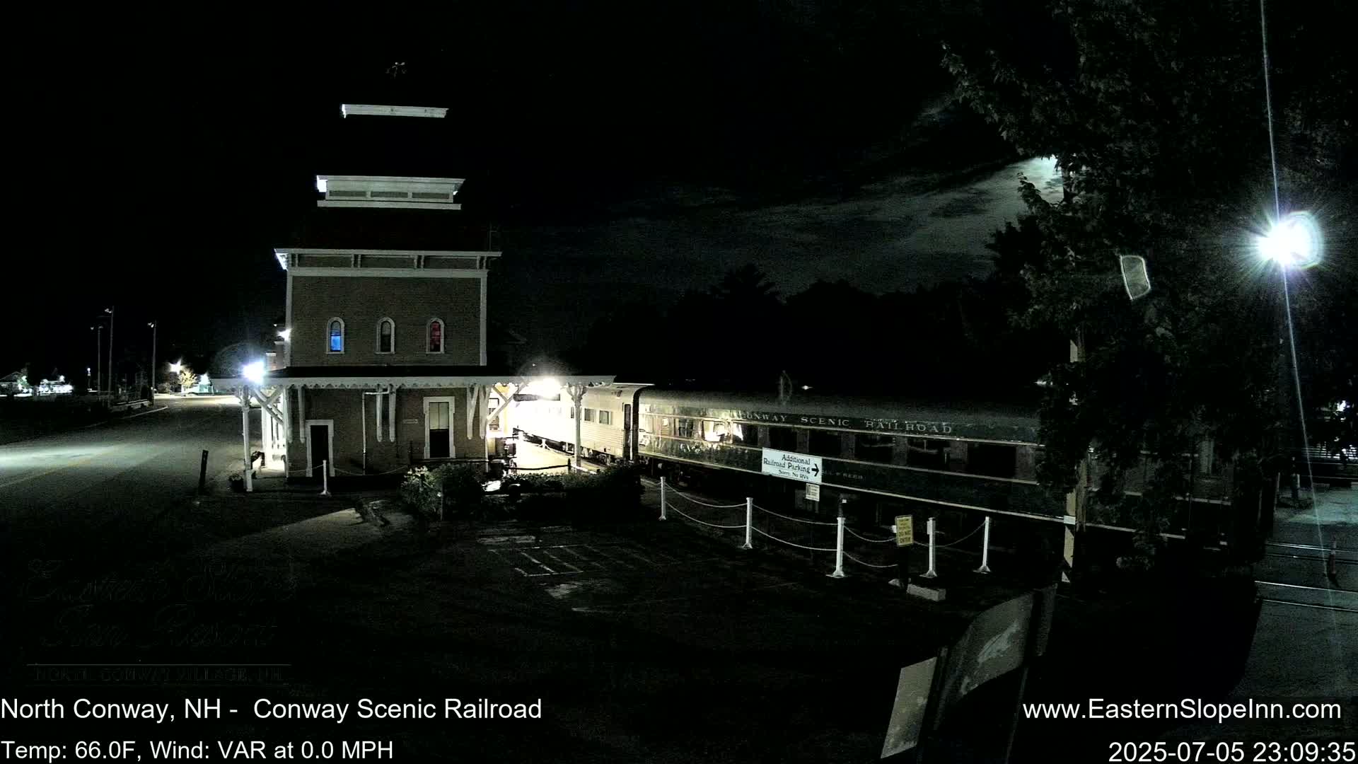 North  Conway, Conway Scenic Railroad Station Live Cam - Conway, Carroll, New Hampshire, USA
