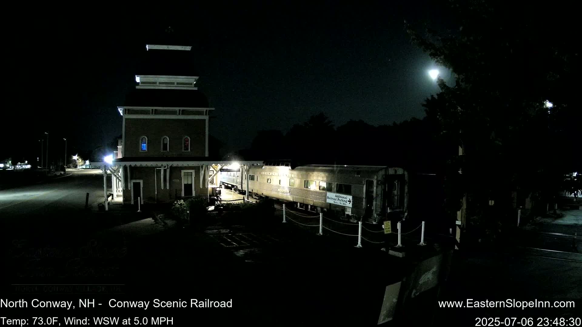 North  Conway, Conway Scenic Railroad Station Live Cam - Conway, Carroll, New Hampshire, USA