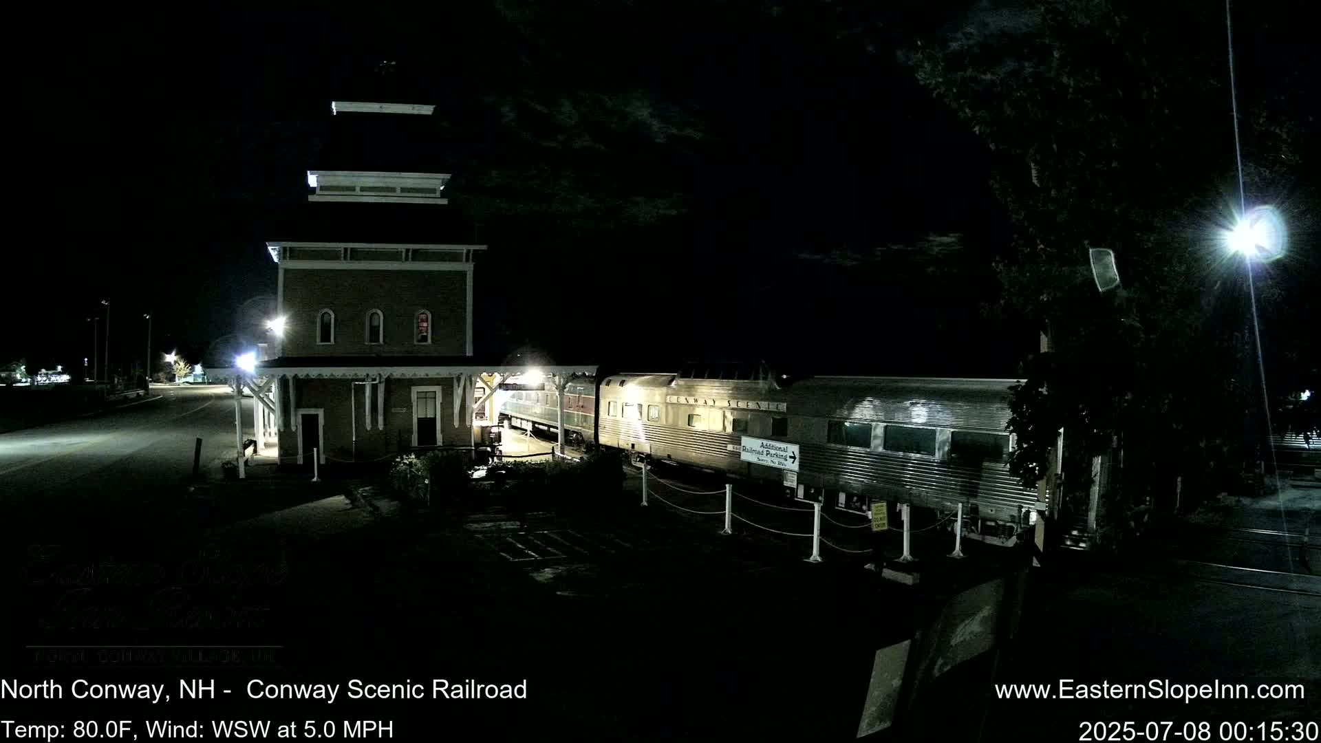 North  Conway, Conway Scenic Railroad Station Live Cam - Conway, Carroll, New Hampshire, USA