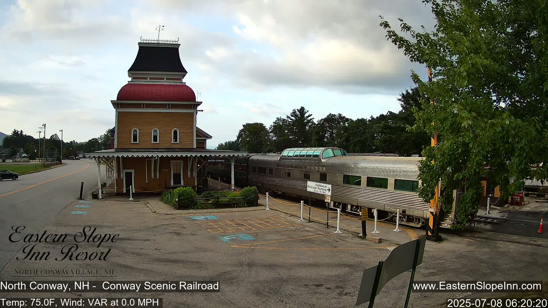 North  Conway, Conway Scenic Railroad Station Live Cam - Conway, Carroll, New Hampshire, USA