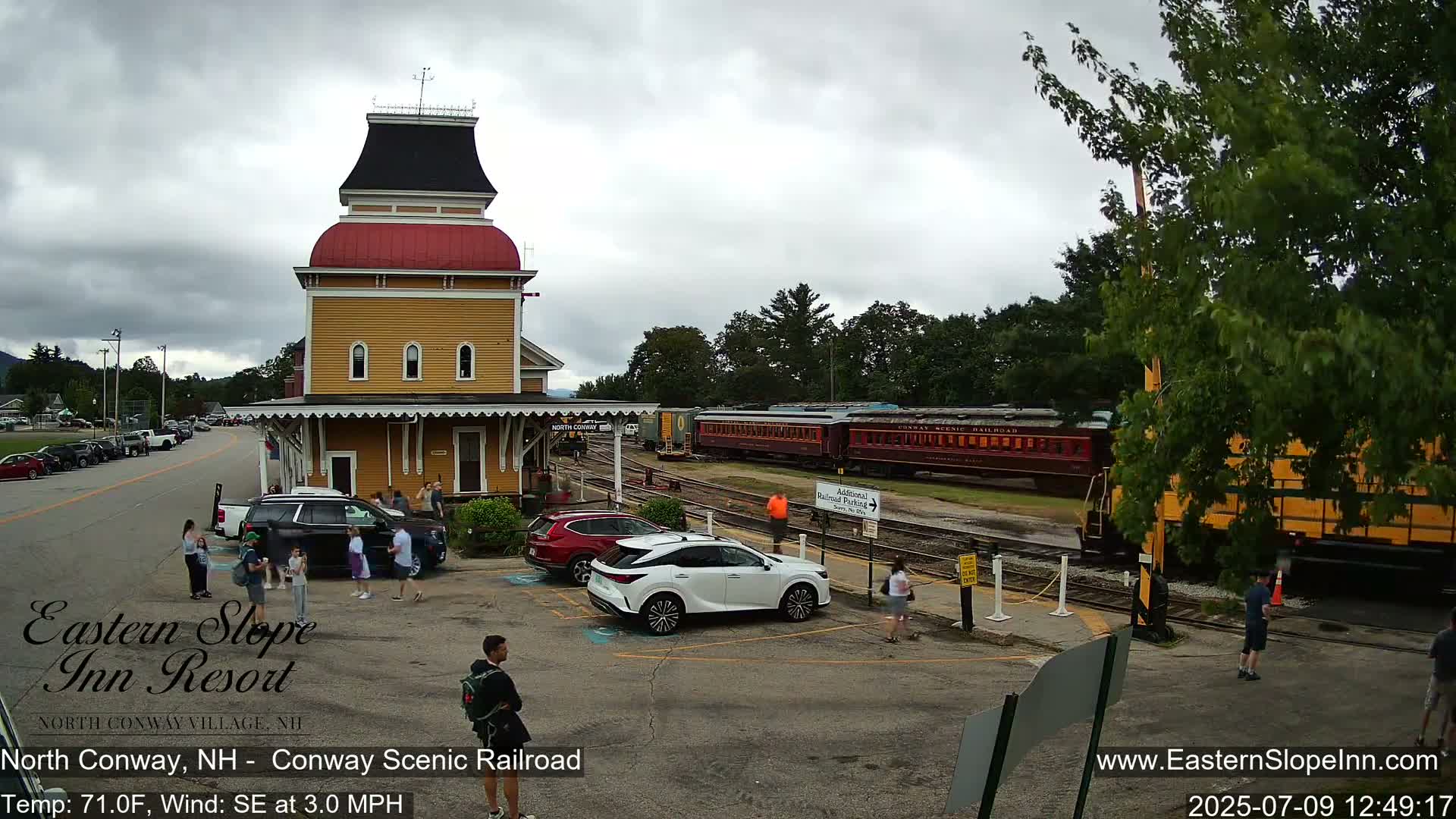 North  Conway, Conway Scenic Railroad Station Live Cam - Conway, Carroll, New Hampshire, USA