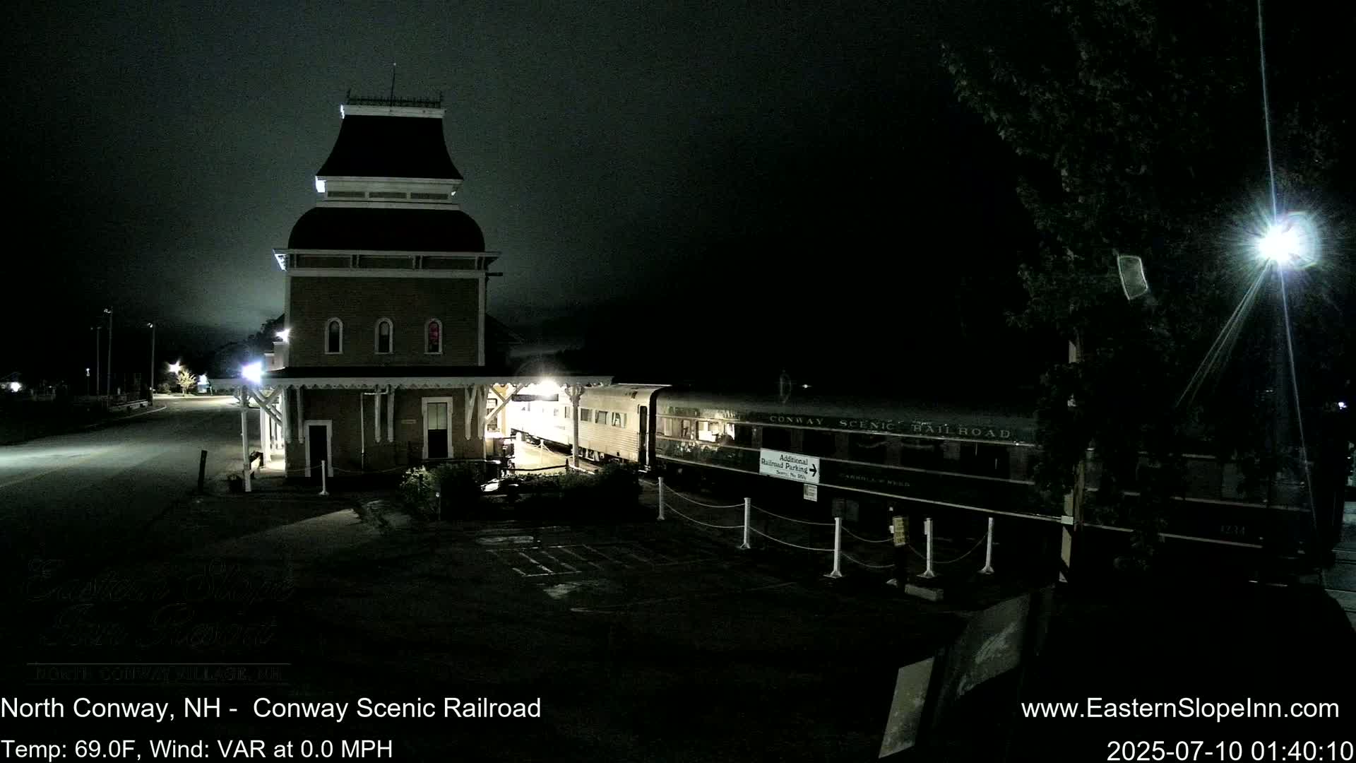 North  Conway, Conway Scenic Railroad Station Live Cam - Conway, Carroll, New Hampshire, USA