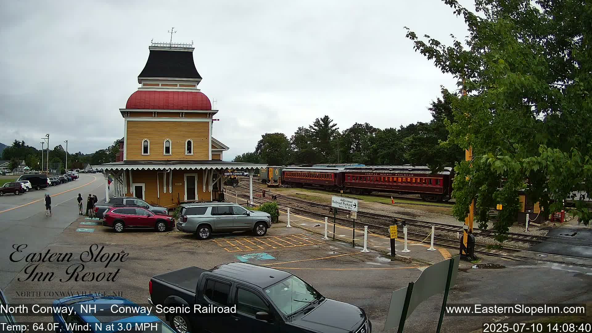 North  Conway, Conway Scenic Railroad Station Live Cam - Conway, Carroll, New Hampshire, USA