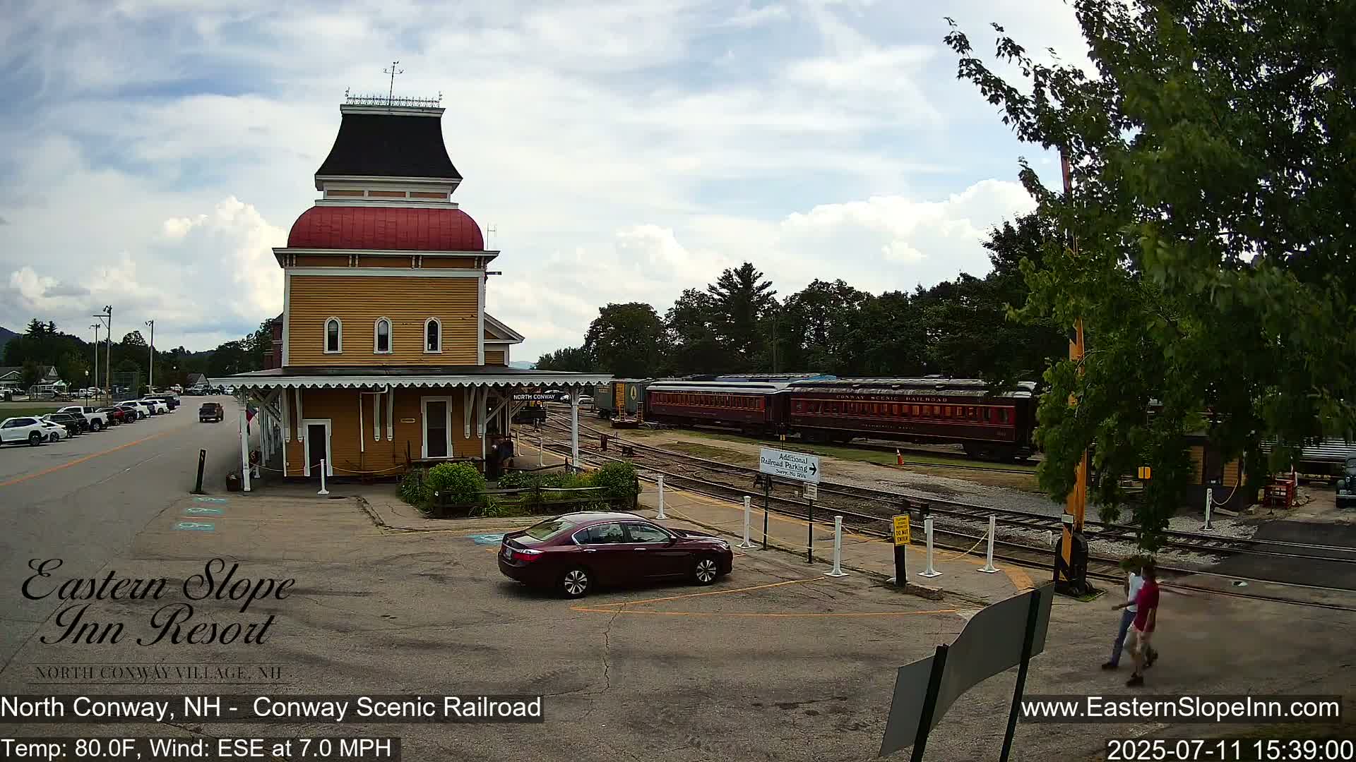 North  Conway, Conway Scenic Railroad Station Live Cam - Conway, Carroll, New Hampshire, USA