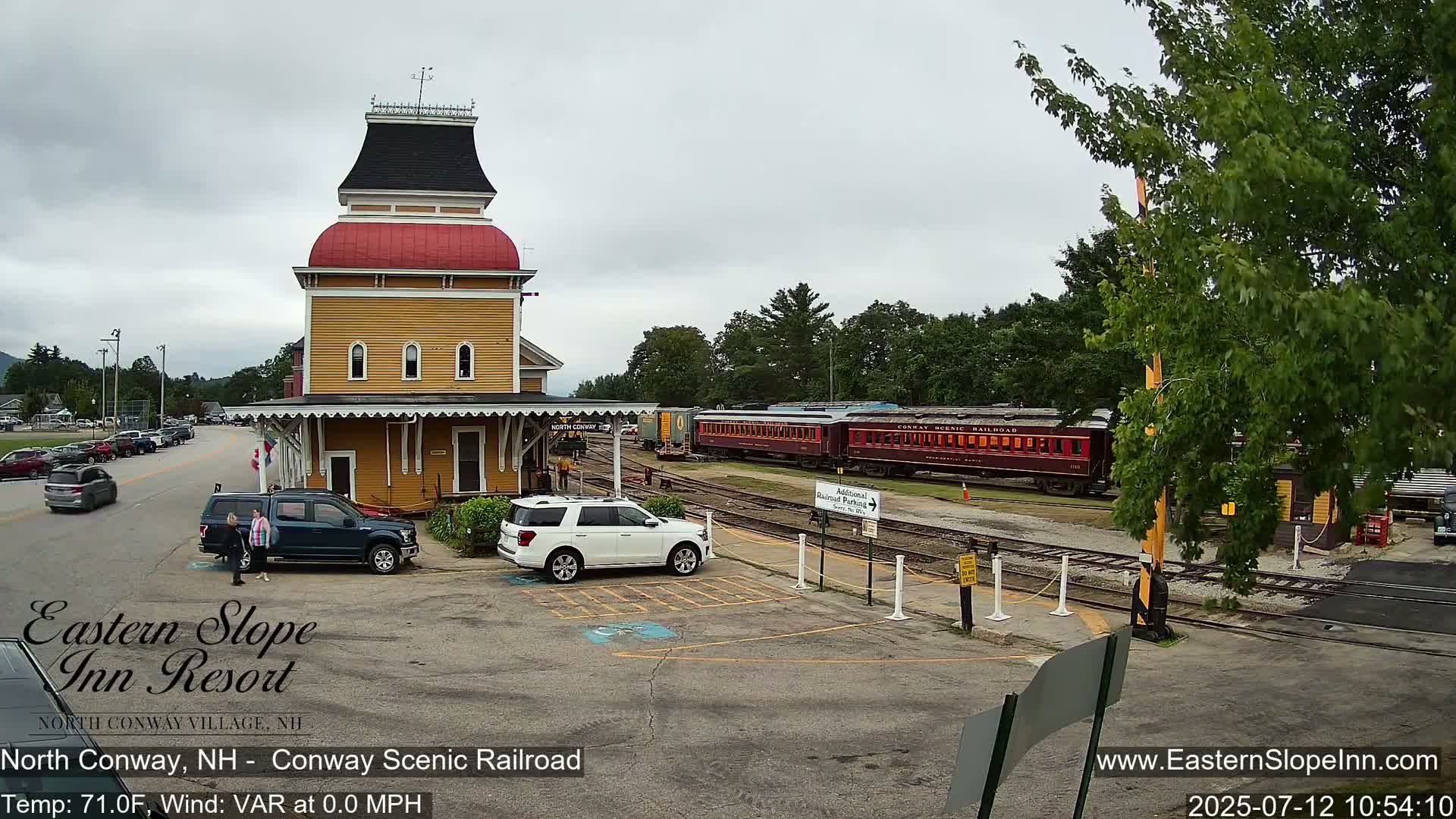 North  Conway, Conway Scenic Railroad Station Live Cam - Conway, Carroll, New Hampshire, USA