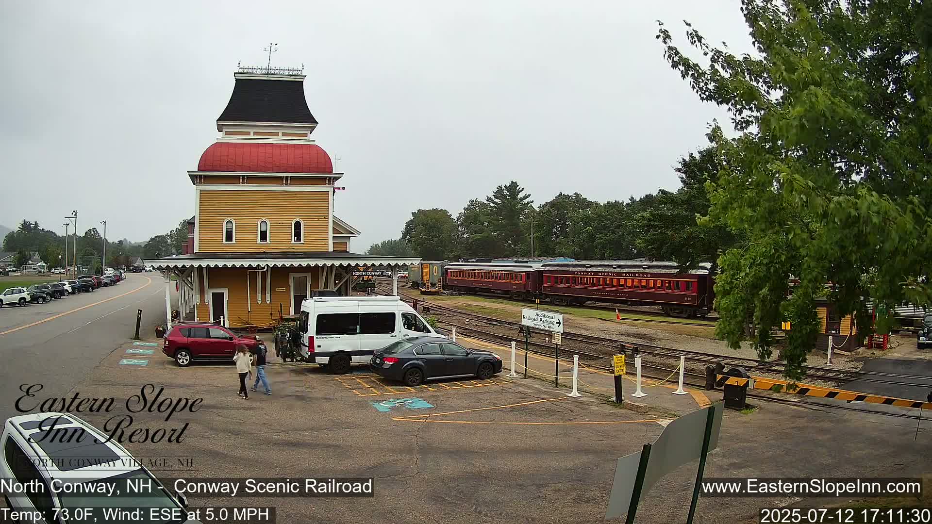North  Conway, Conway Scenic Railroad Station Live Cam - Conway, Carroll, New Hampshire, USA