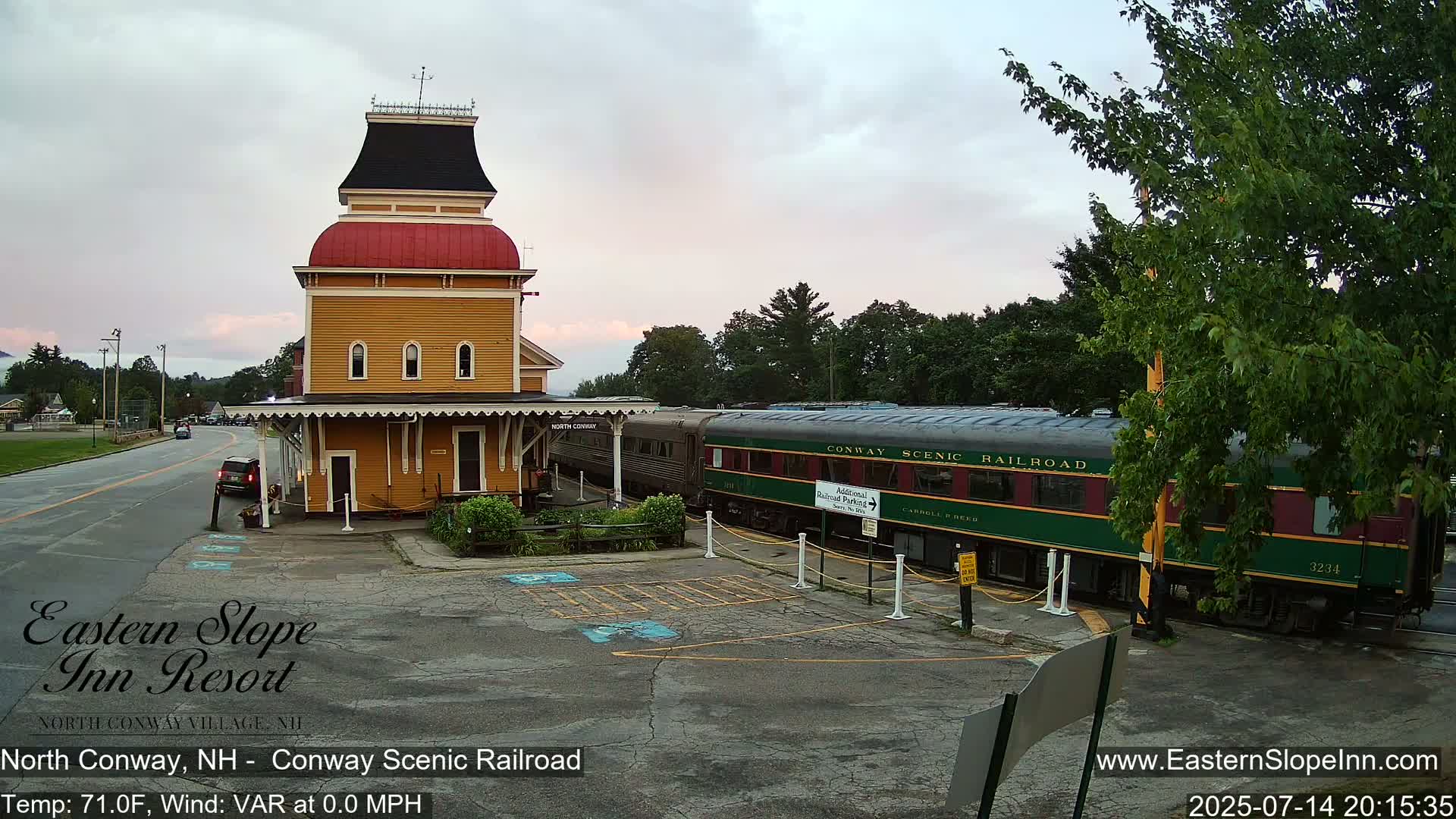 North  Conway, Conway Scenic Railroad Station Live Cam - Conway, Carroll, New Hampshire, USA