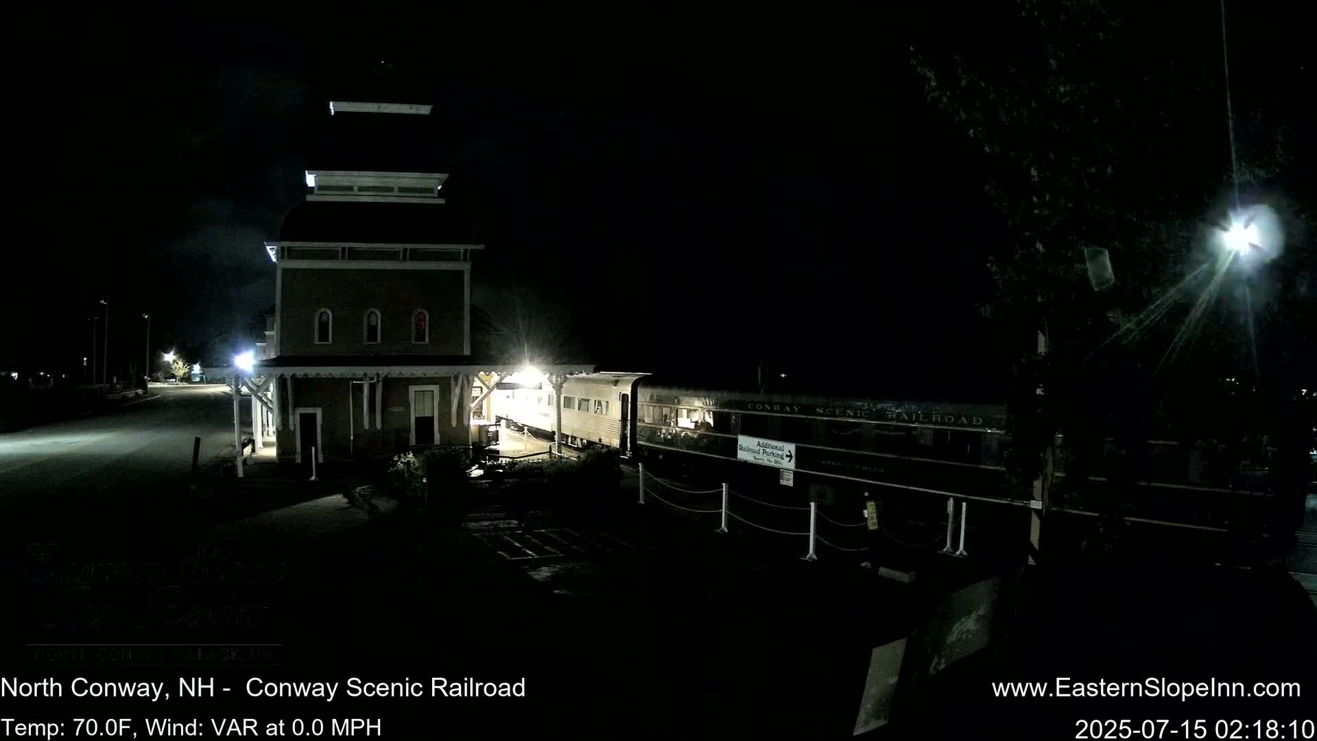 North  Conway, Conway Scenic Railroad Station Live Cam - Conway, Carroll, New Hampshire, USA