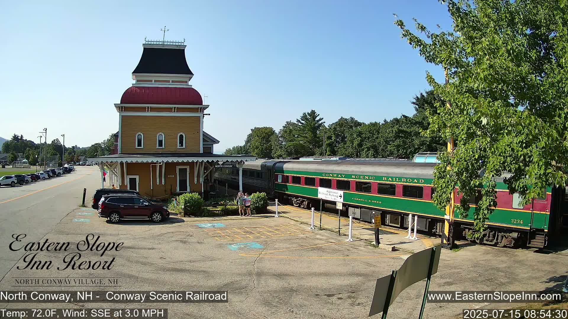 North  Conway, Conway Scenic Railroad Station Live Cam - Conway, Carroll, New Hampshire, USA