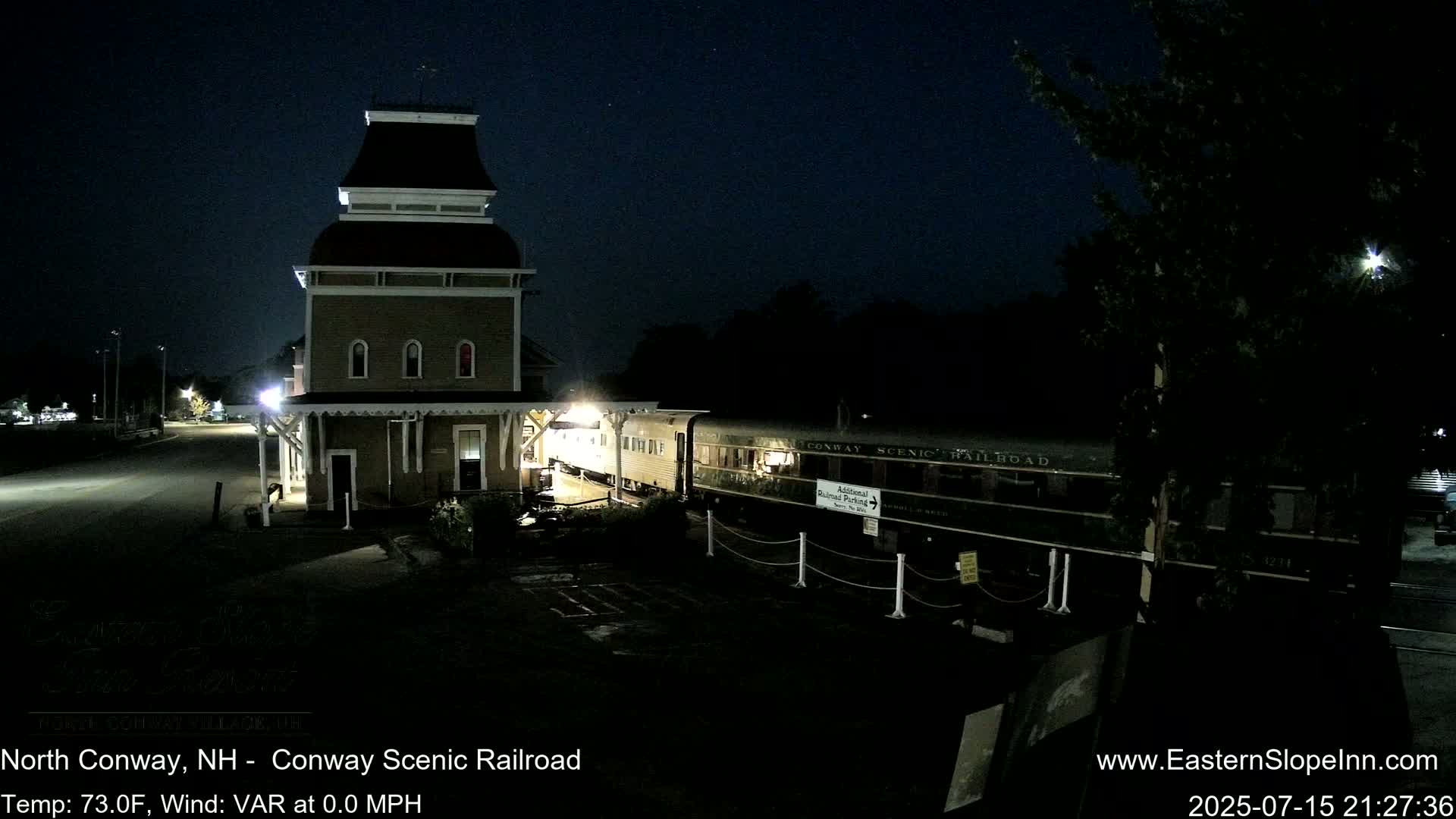North  Conway, Conway Scenic Railroad Station Live Cam - Conway, Carroll, New Hampshire, USA