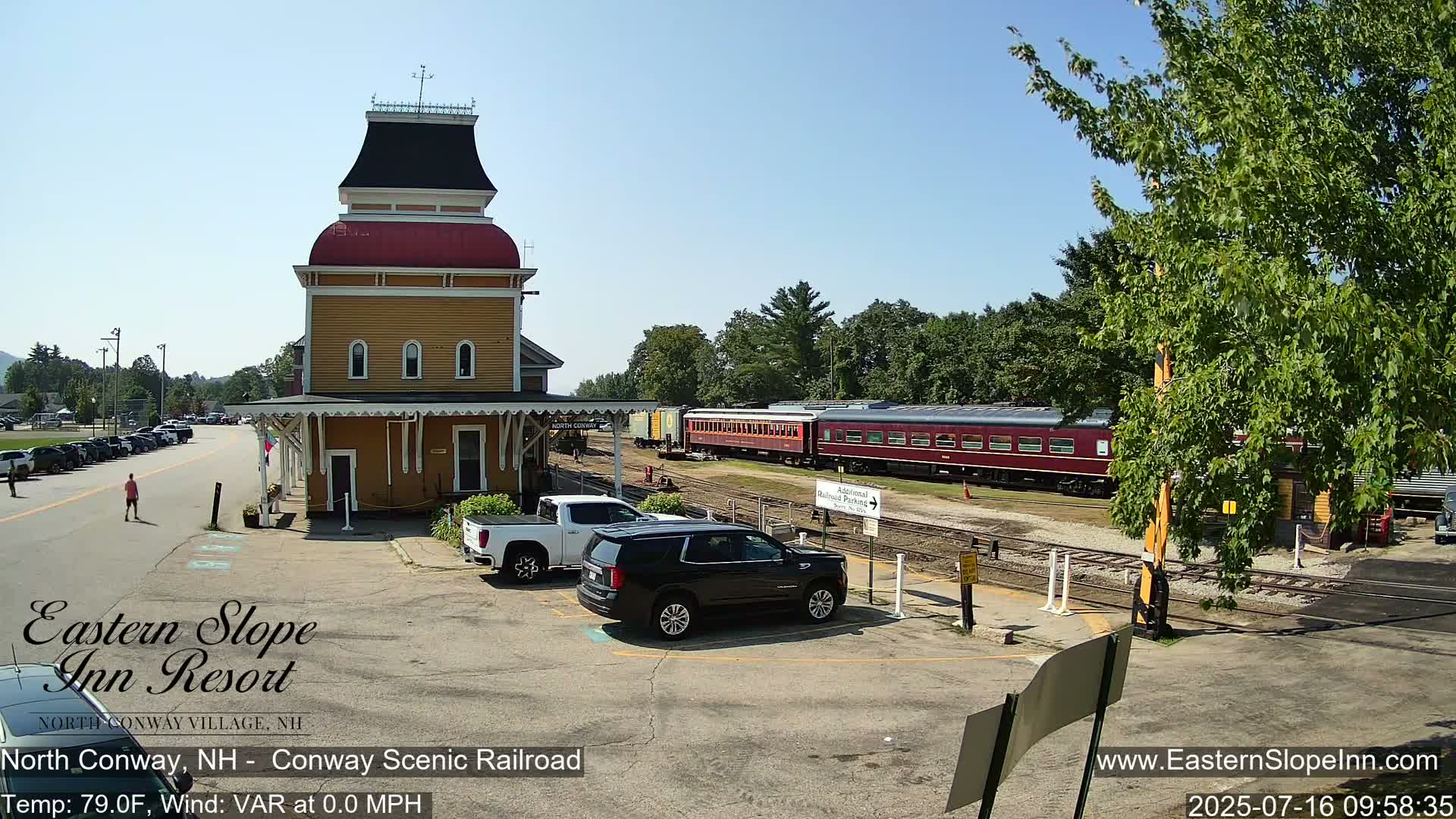 North  Conway, Conway Scenic Railroad Station Live Cam - Conway, Carroll, New Hampshire, USA